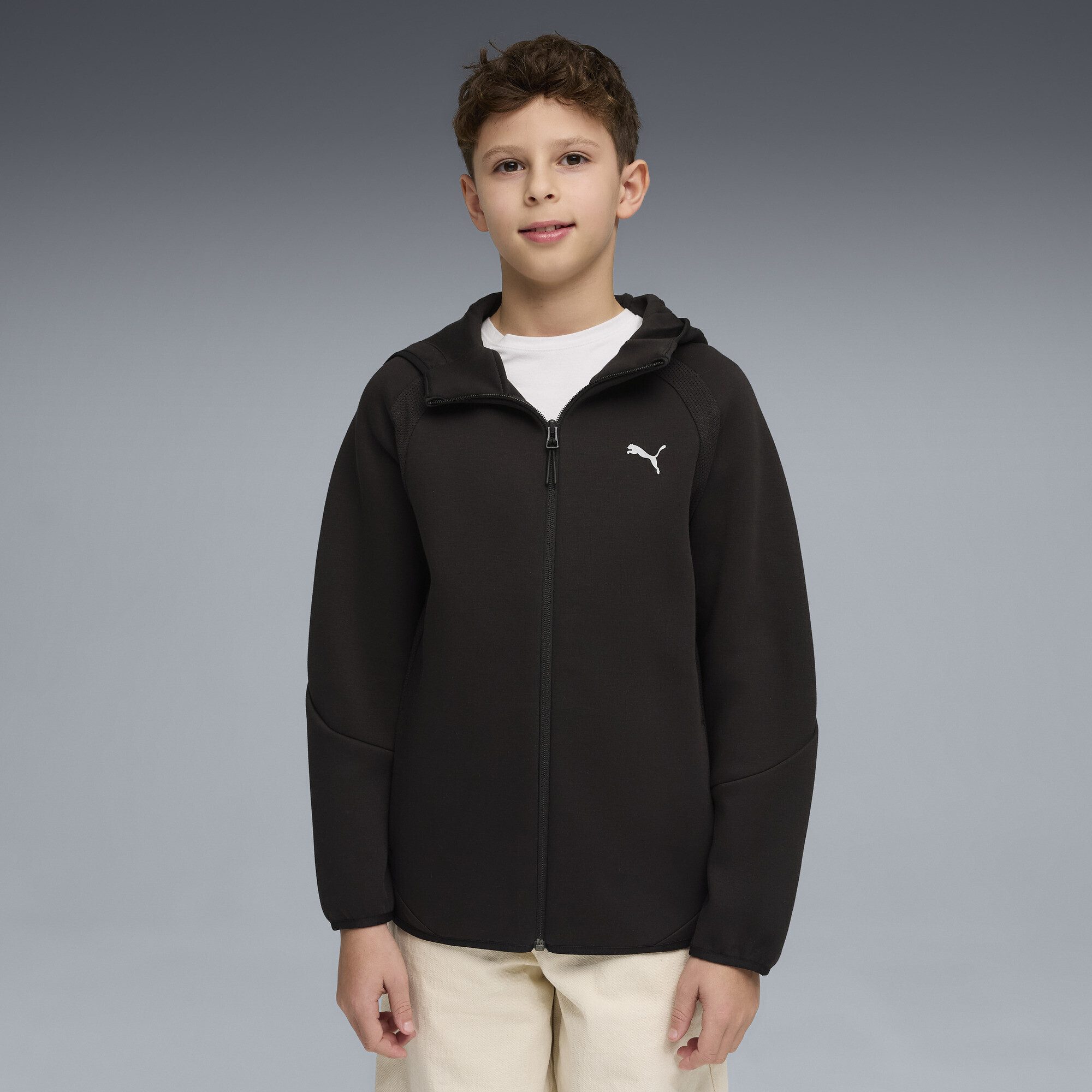 PUMA Sweatjacke Evostripe Reißverschluss-Hoodie Jungen