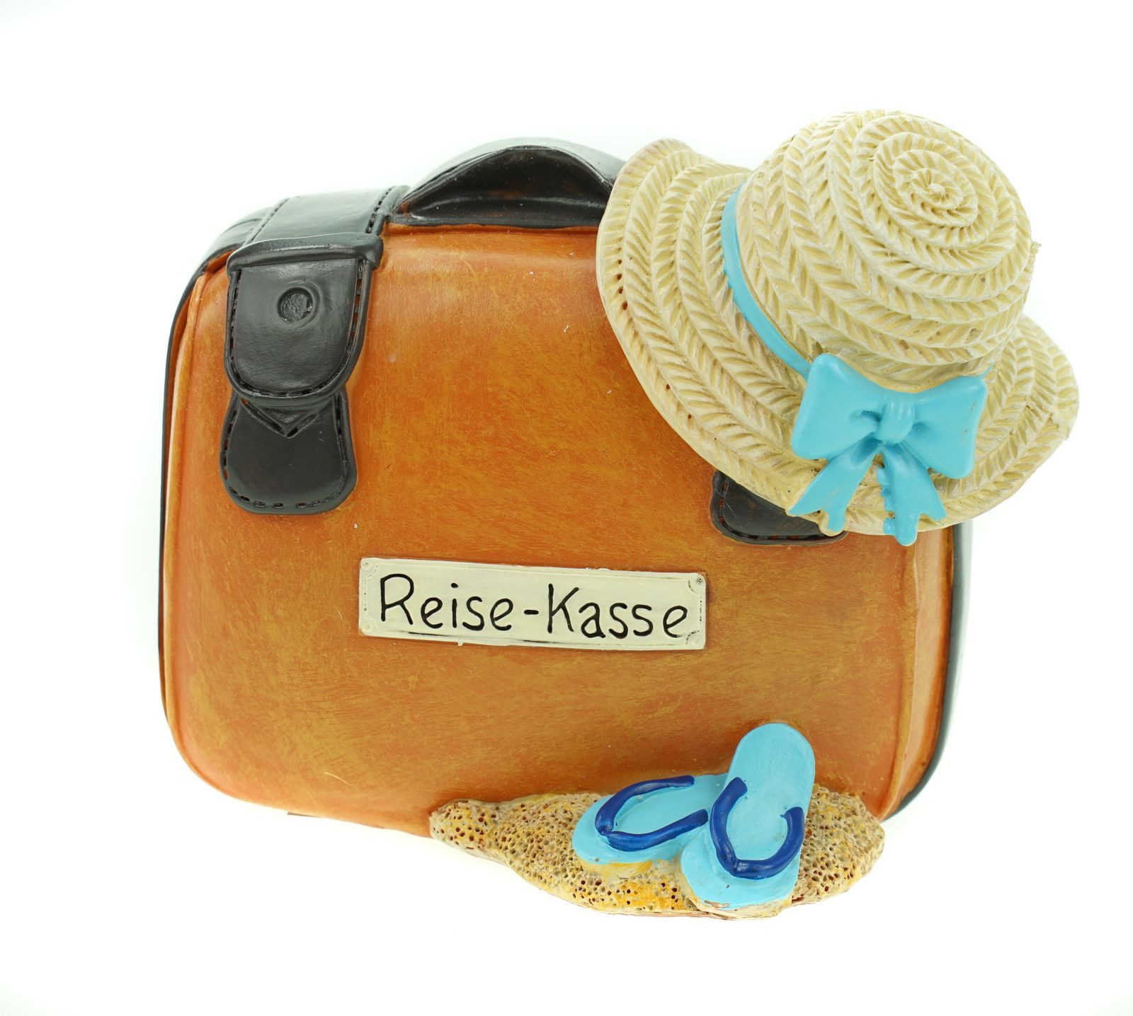 Udo Schmidt Bremen...das Original Spardose Reisekoffer Urlaubskasse – Geschenk für Urlaub - 11 cm Urlaubskasse