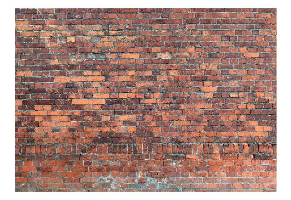 KUNSTLOFT Vliestapete Vintage m, Design Tapete Wall lichtbeständige halb-matt, 1x0.7 (Red Brick)