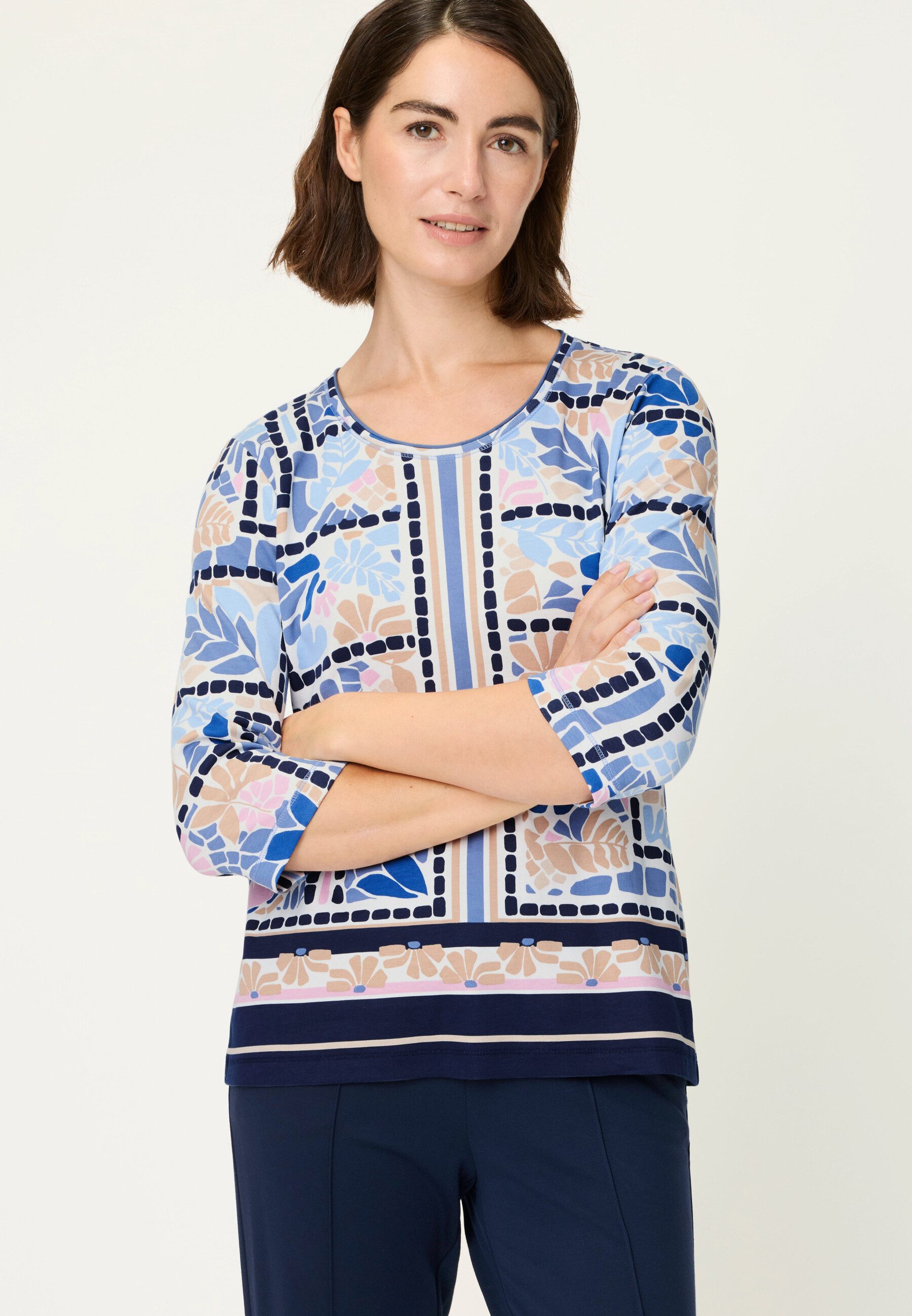 Olsen T-Shirt Shirt mit Placement-Print