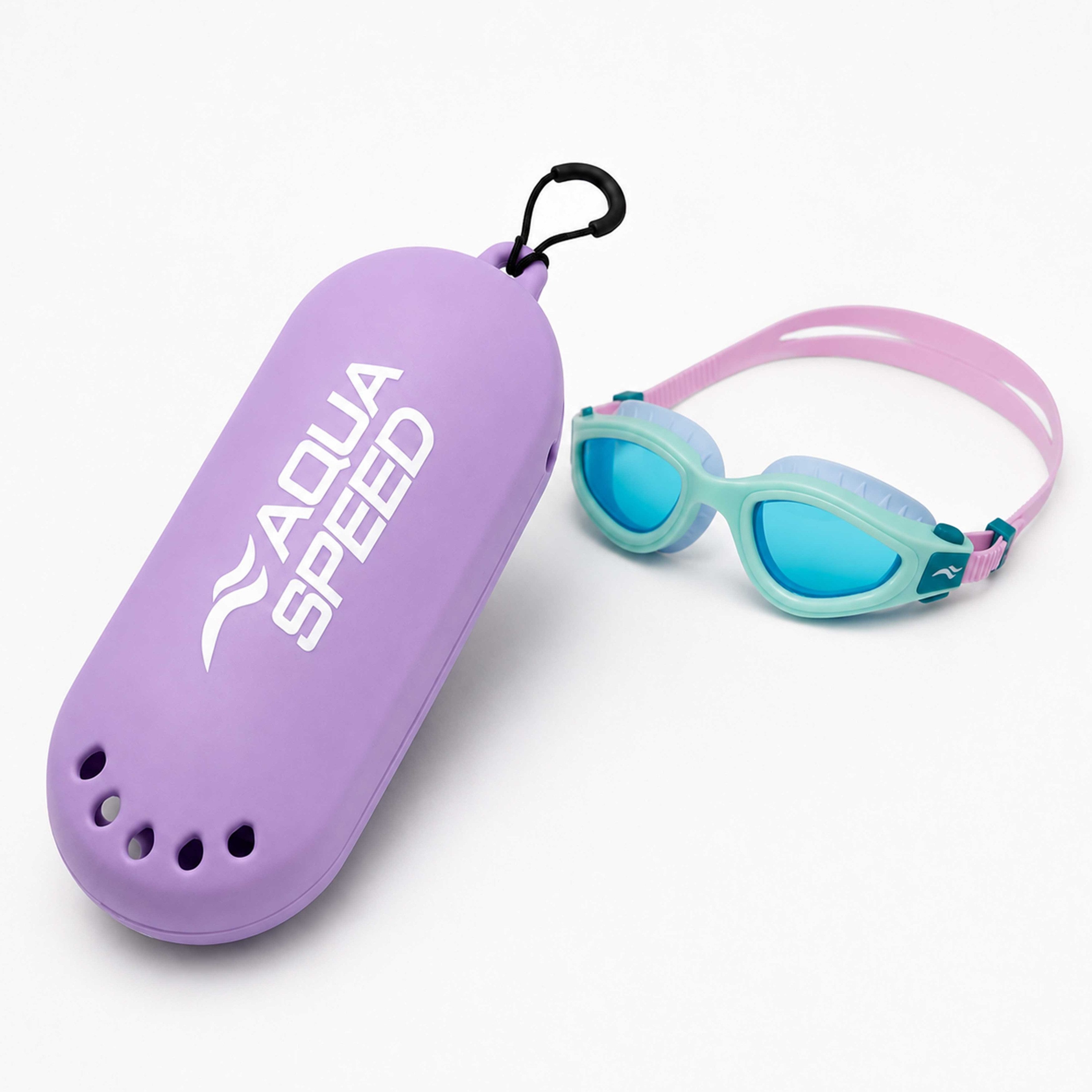 Aqua Speed Schwimmbrille Silikon Case für Schwimmbrillen / Brillen, Aqua-Fitness Wassergymnastik Stützend
