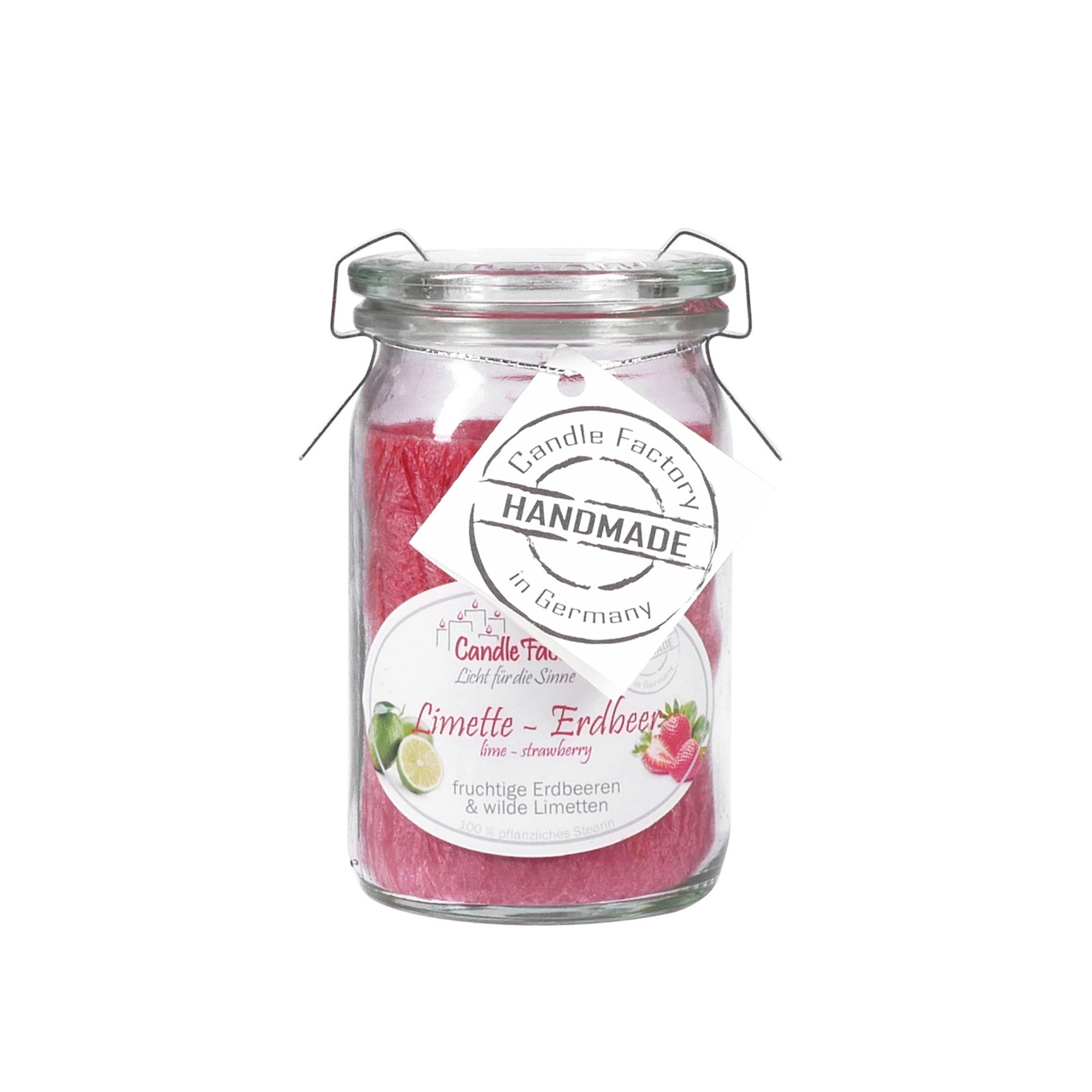Candle Factory Duftkerze Candle Factory Baby Jumbo Limette-Erdbeer Duftkerze Dekokerze 308157