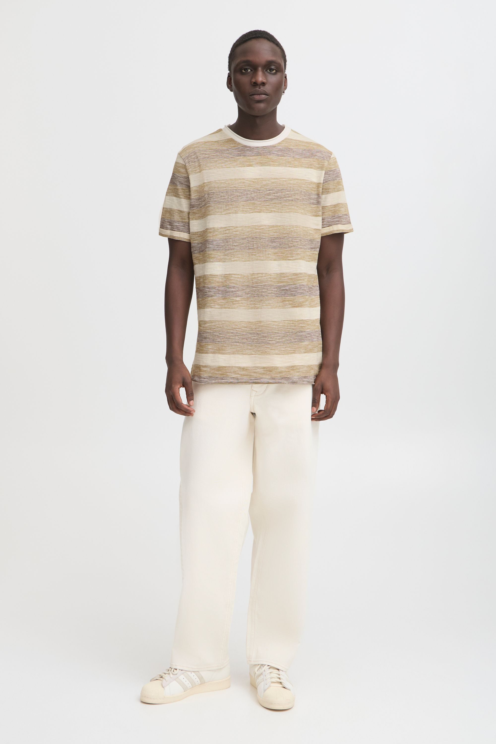 Blend Rundhalsshirt BHJelani (1-tlg) Lässiges T-Shirt mit Streifen