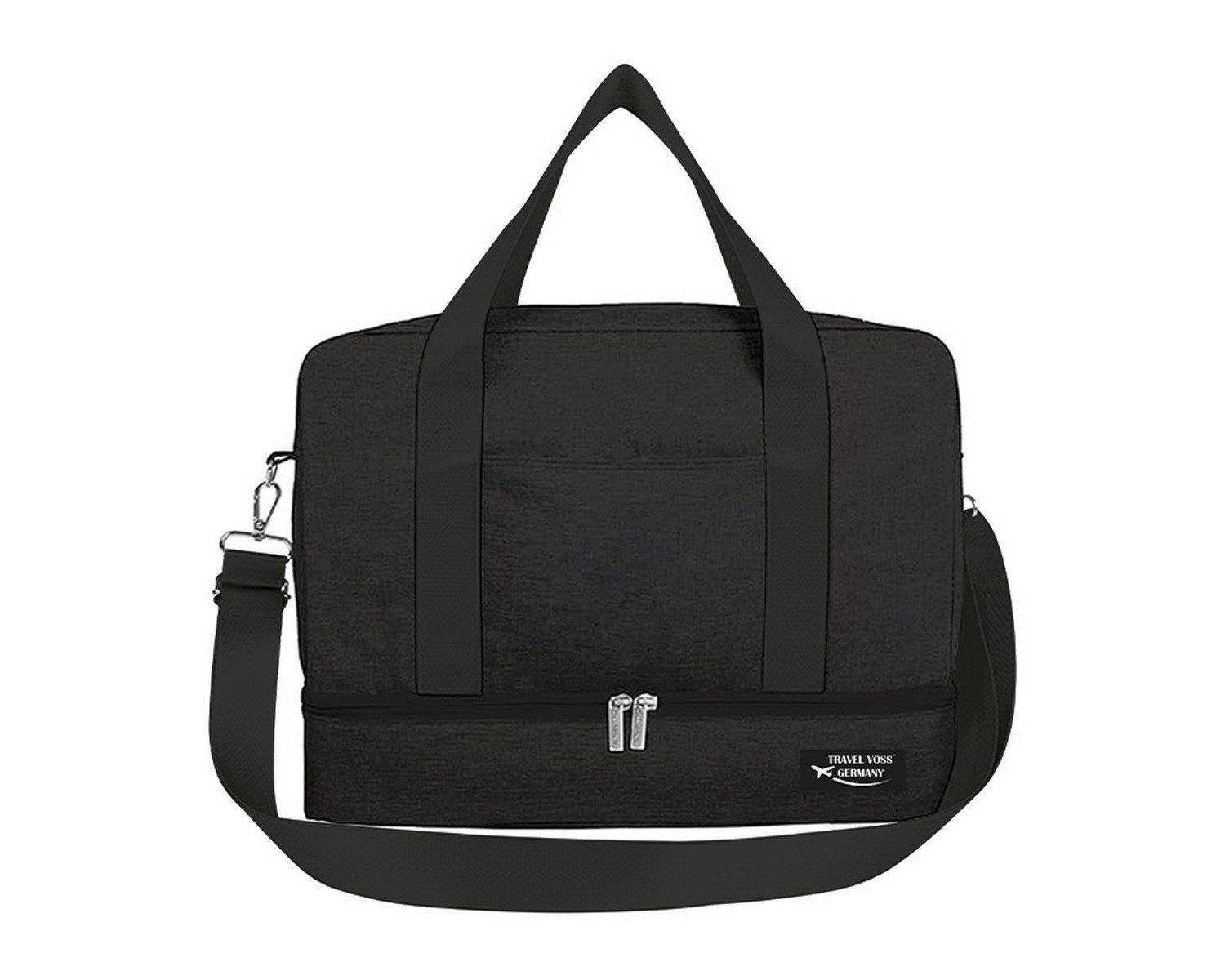 Gustav Voss Reisetasche Travel Voss Reisetasche ELBA Badetasche Schultertasche Umhängetasche, 2 praktischer Tragegriffe, 40 x 28 x 22 cm (BxHxT)