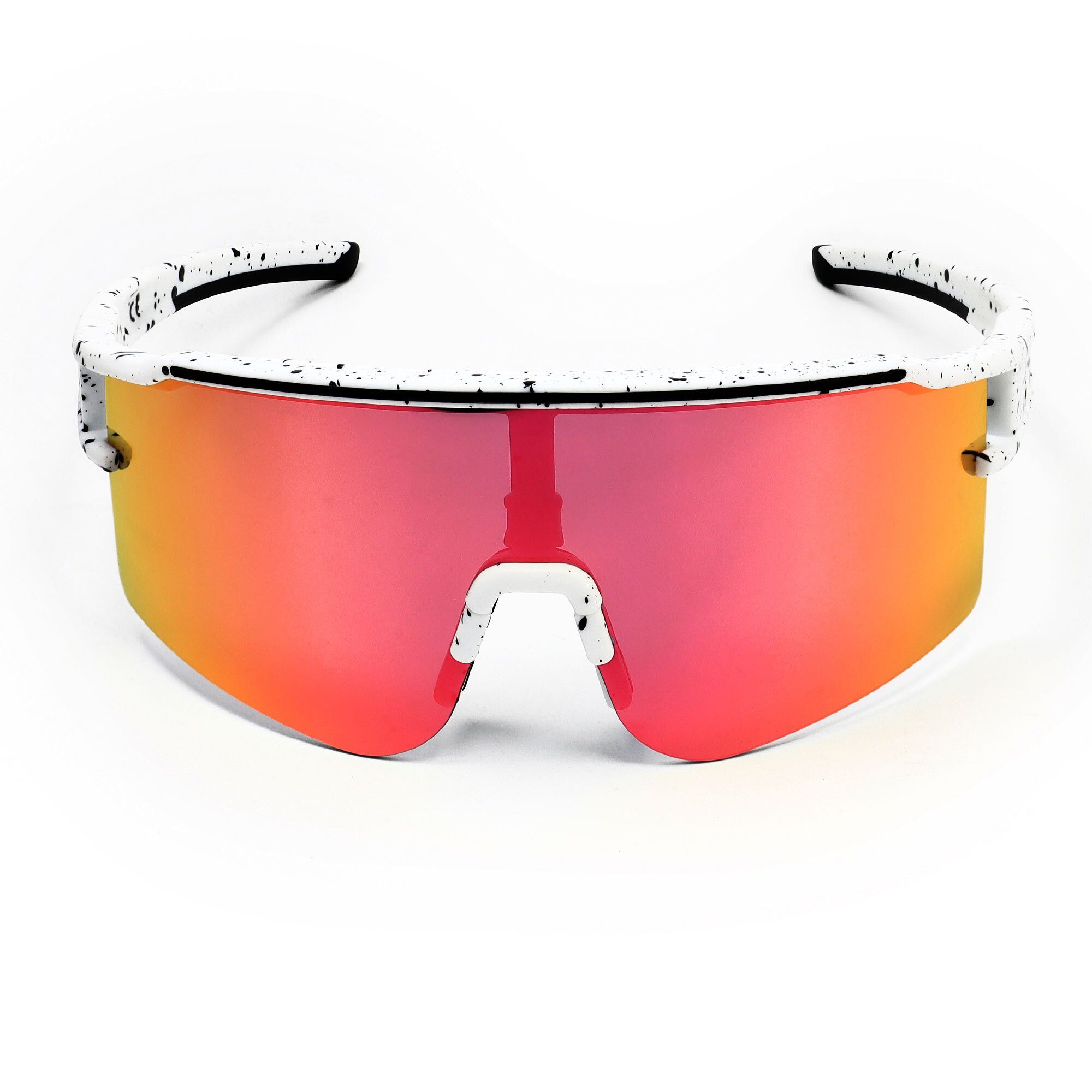 YEAZ Sportbrille SUNTHRILL SET Sport-Sonnenbrille Weiß/Blau, Sport-Sonnenbrille mit magnetischem Glaswechselsystem