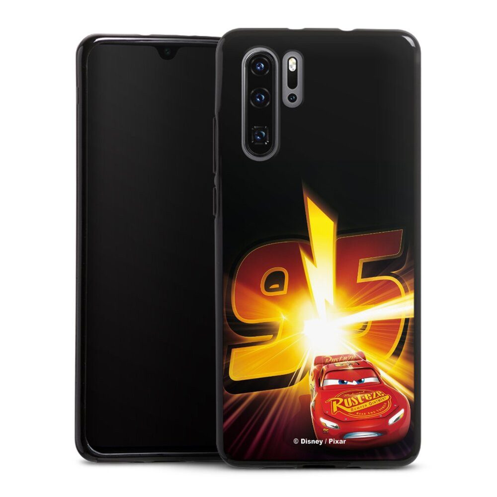 DeinDesign Handyhülle Offizielles Lizenzprodukt Cars Lightning Mcqueen 95 Cars3 Lightning 95, Huawei P30 Pro New Edition Silikon Hülle Bumper Case Handy Schutzhülle