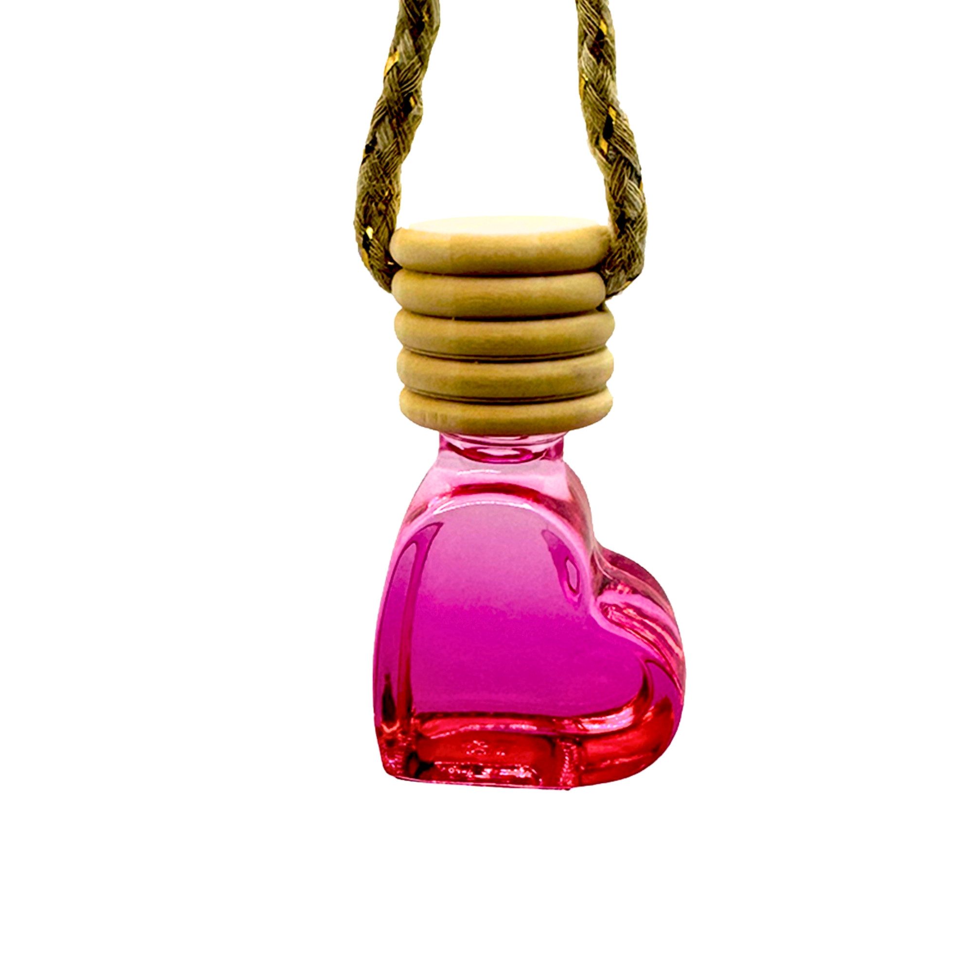 WonderWax Raumduft WonderWax® Auto Duft Herz Pink 6 ml, Innenraum Deko (Pfirsich & Pistaziencreme), Duftrichtung: Pfirsich und Pistaziencreme