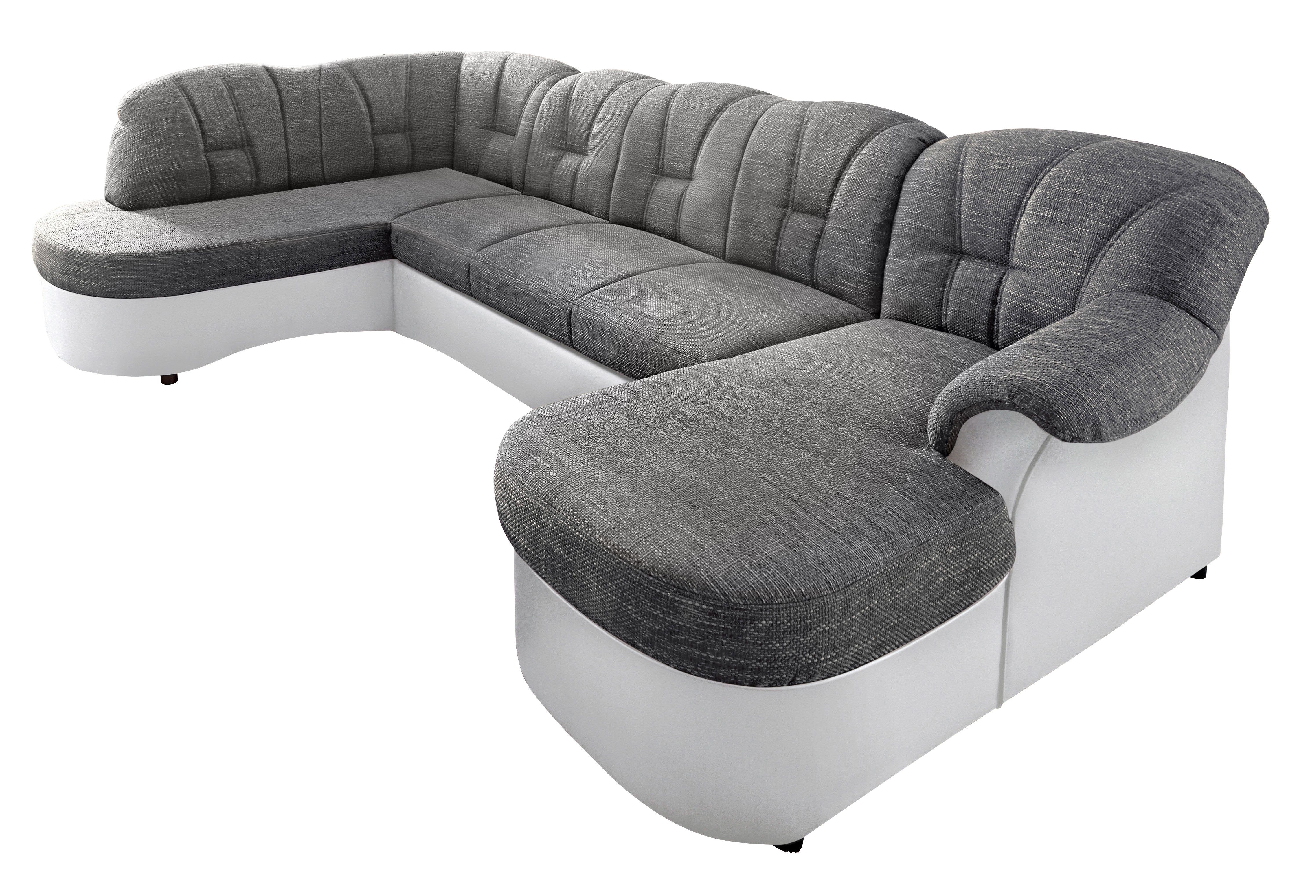 DOMO collection Wohnlandschaft FLORES 293x180x86 cm, hochwertig, komfortabel, U-Form, 3 Teile, wahlw. mit Bettfunktion, wahlw. mit Federkern, Unser Dauertiefpre – Bild 2 von 5