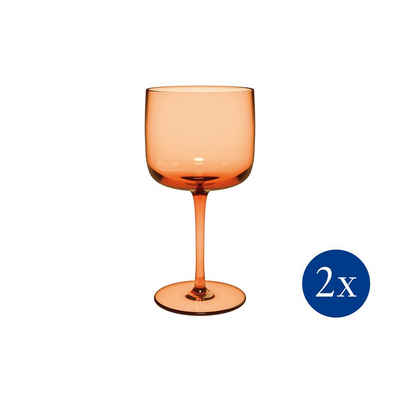 like. by Villeroy & Boch Weißweinglas Like Apricot Weinkelch, 270 ml, 2 Stück, Glas