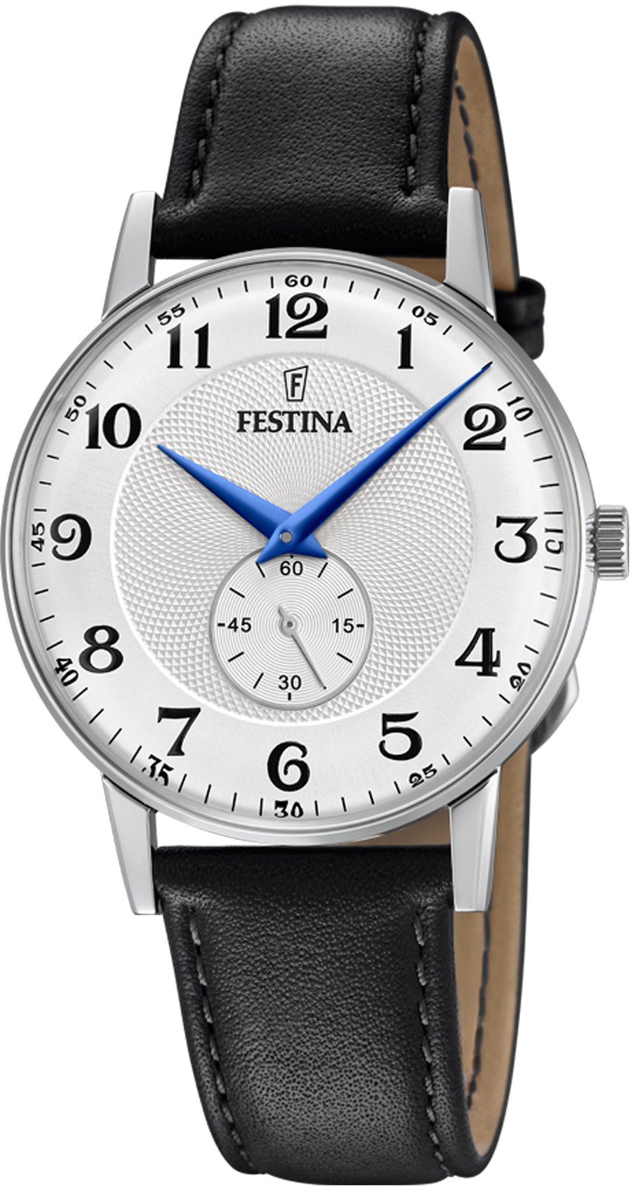 aus Edelstahl, Festina ca. Gehäuse F20566/1, 36 mm Retro, Quarzuhr Gehäuse-Ø