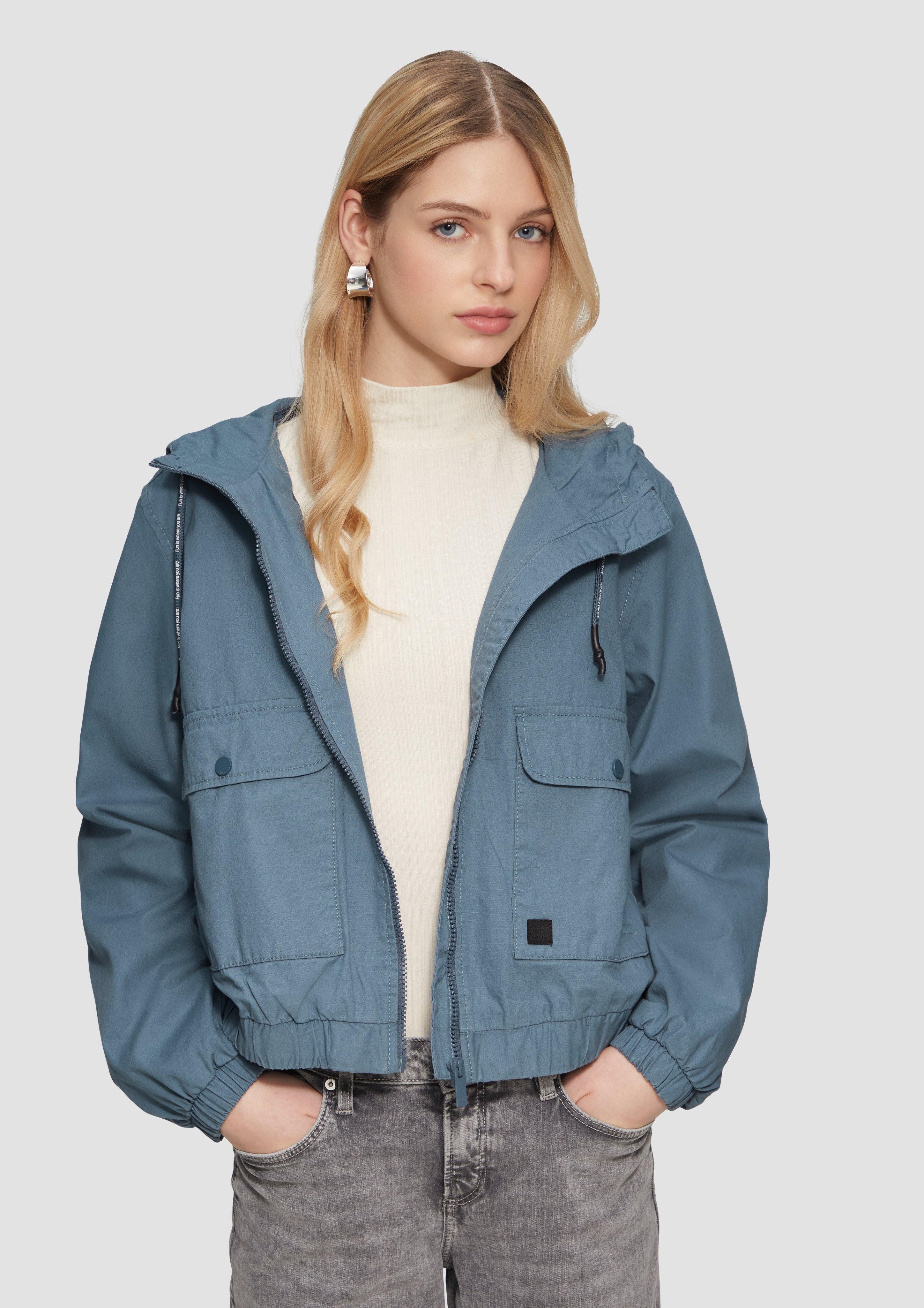 QS Outdoorjacke Blouson aus Baumwolle mit günstig online kaufen