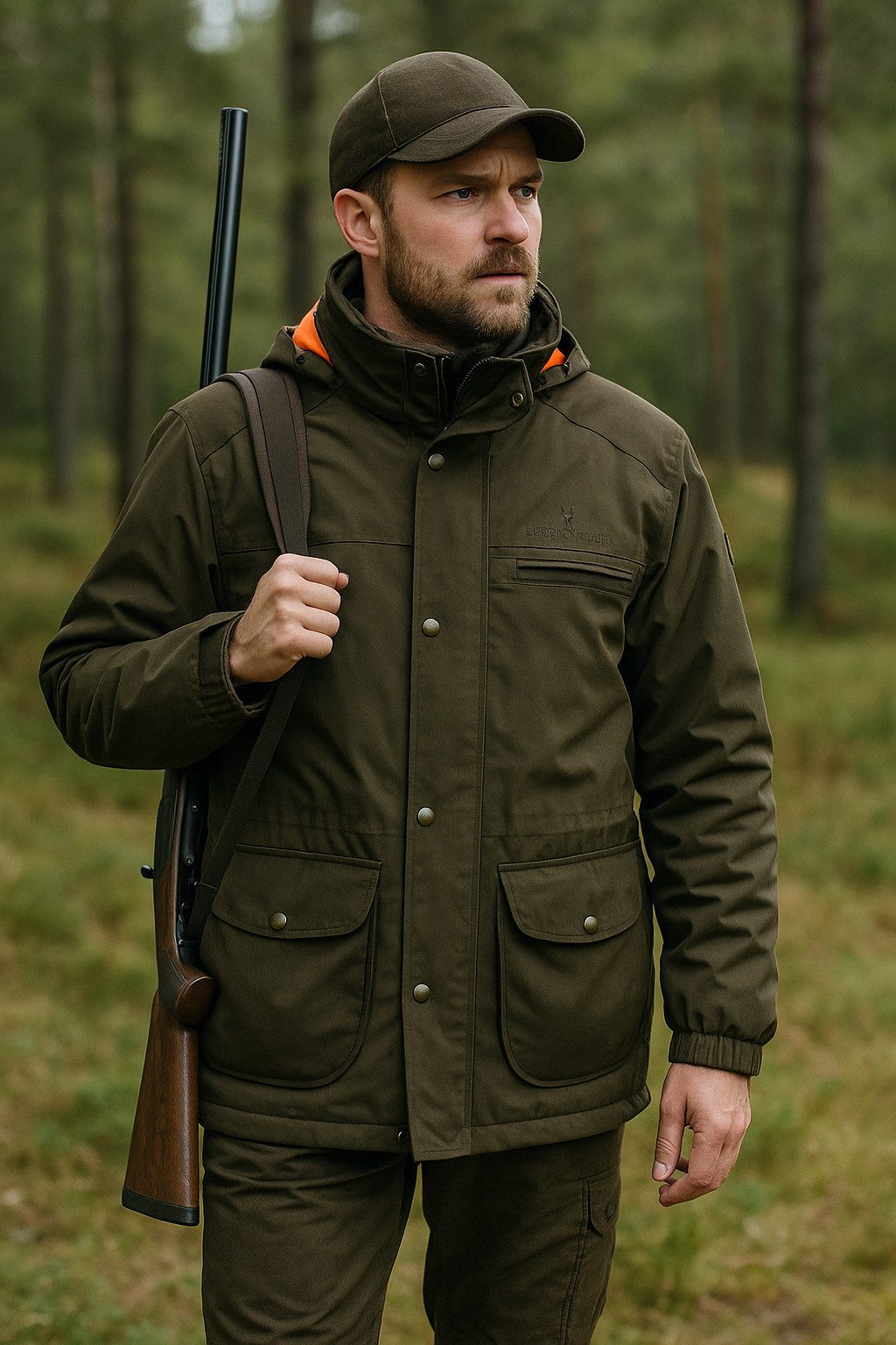 Hubertus® Hunting Outdoorjacke Funktionsjacke oliv/grün wasserdicht Outdoorjacke von Oefele Jagd NEU