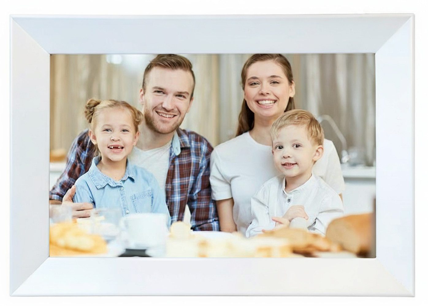 BBG Digitaler Bilderrahmen 10,1 Zoll WLAN mit Touchscreen Digitaler Bilderrahmen (25,65 cm/10.1 ", 1280 × 800 Pixel, 32 GB, IPS HD Display, Frameo App)