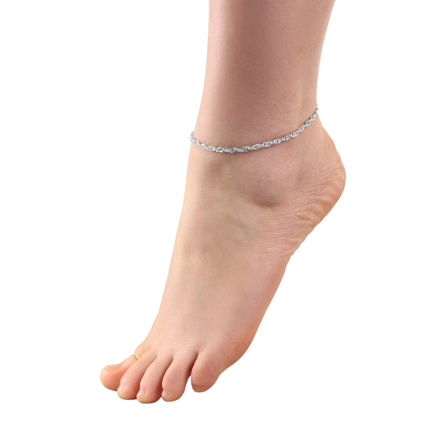 Amor Fußkette Amor Fußkette für Damen, 925 Sterling Silber (Fußkette, 1-tlg)