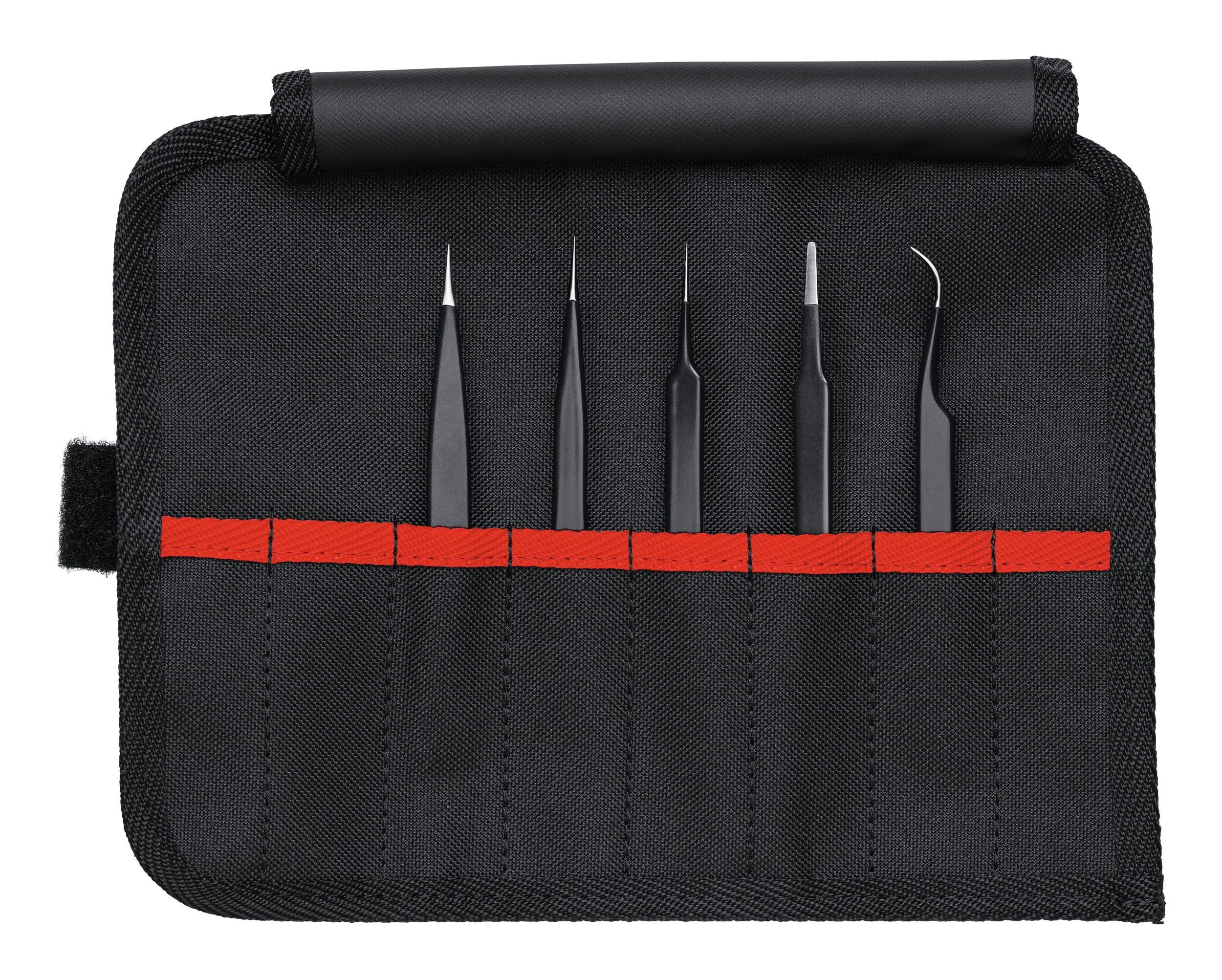 Knipex Pinzette, 5-tlg., Universalpinzetten-Set ESD 92 00 01 ESD