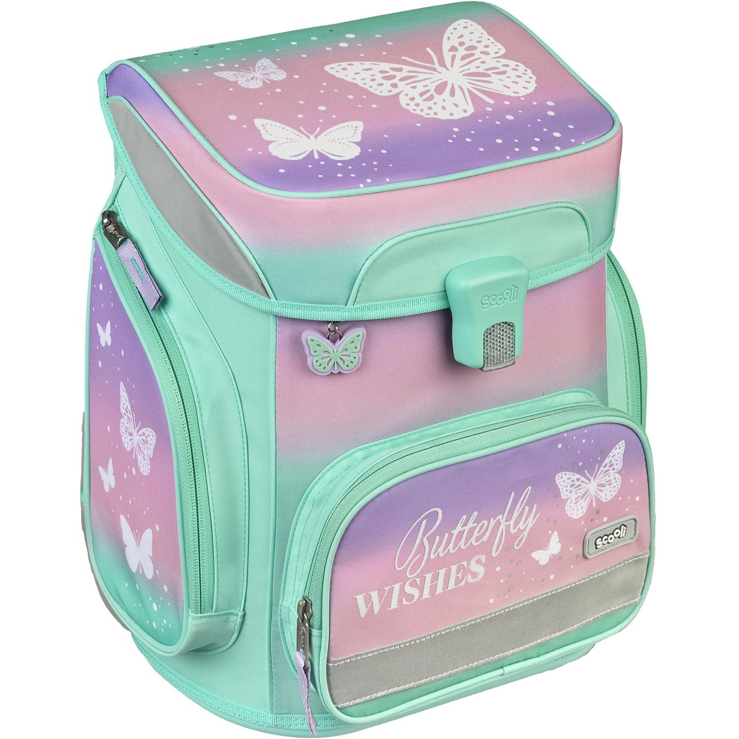 Scooli Schulranzen EasyFit Schulranzen Set 5-tlg. Butterfly Wishes
