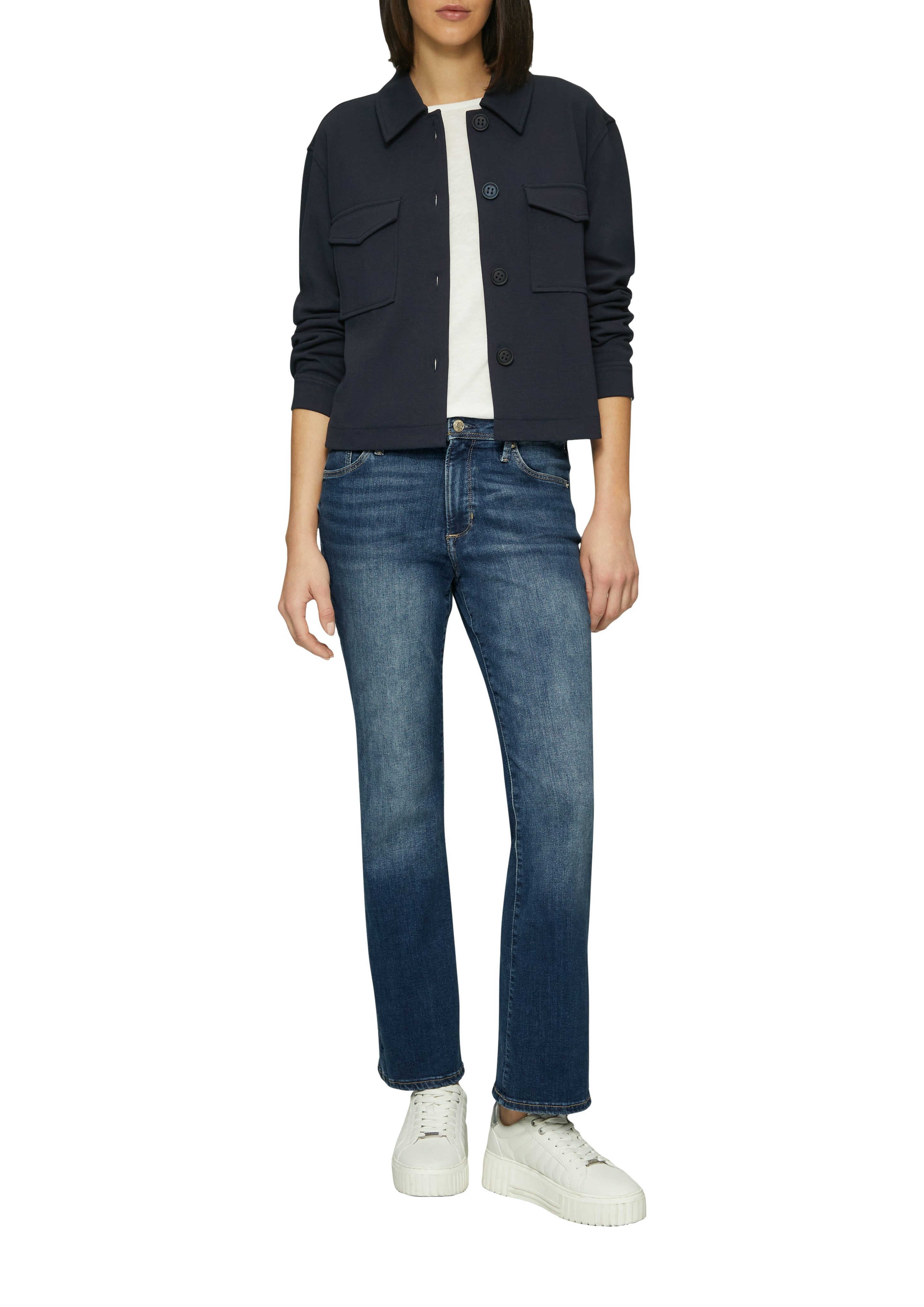s.Oliver Bootcut-Jeans BEVERLY in Stretch-Qualität, mit Nieten an den Tasch günstig online kaufen