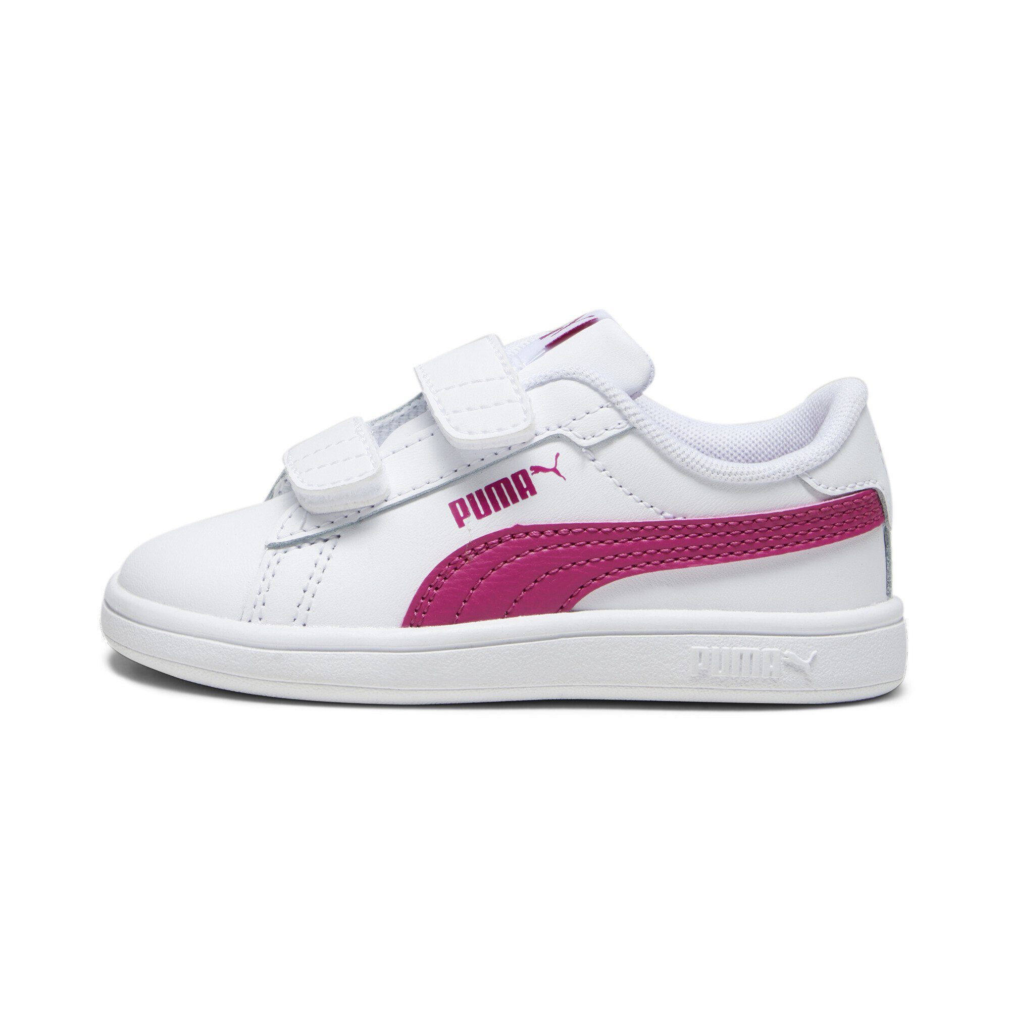 Kinder V 3.0 Pink Leather Smash Pinktastic Sneakers PUMA Sneaker White