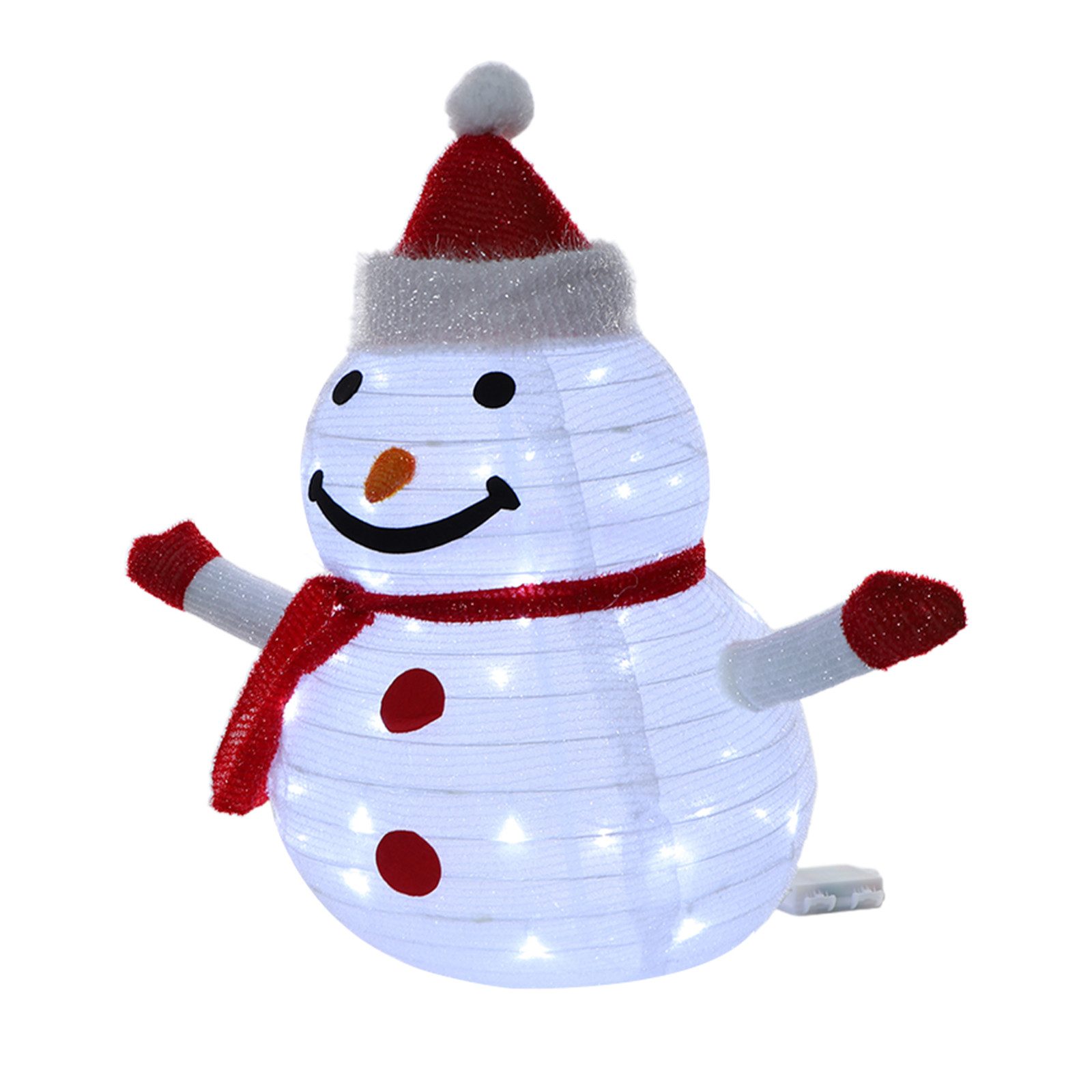 LMaxhome Weihnachtsfigur Schneemann Figur Licht 40LEDs 60cmH Außen für Gart günstig online kaufen