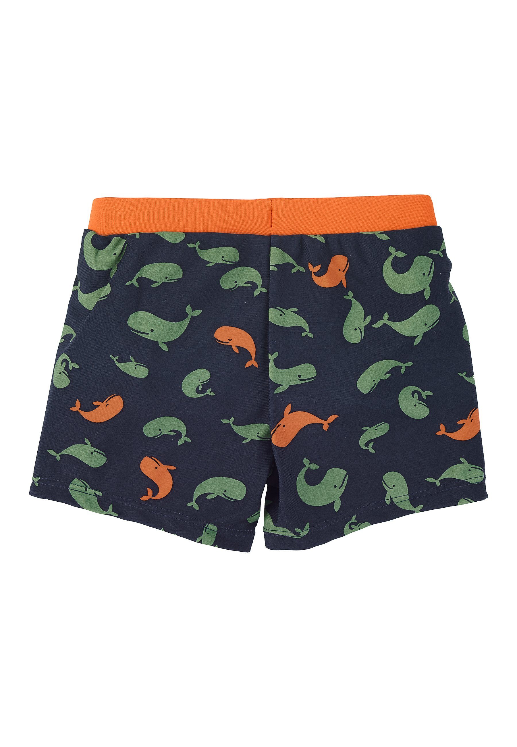 Sterntaler® Badehose UV-Schutz 50+ Badeshorts Wale (1-St) Badeshorts mit UV-Schutz 50+, Kordel und Windeleinsatz