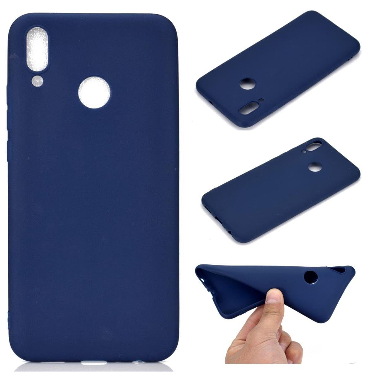 CoverKingz Handyhülle Hülle für Huawei P Smart (2019) Handy Cover Silikon  Case Bumper Matt 15,7 cm (6,2 Zoll), Schutzhülle Handyhülle Silikoncover  Softcase farbig