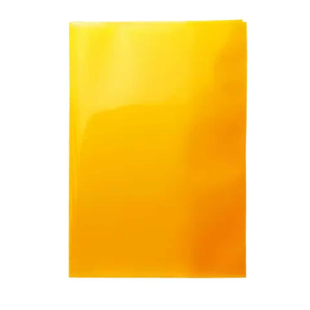HERMA Schulheft Heftschoner Transparent PLUS A5 orange, Robust und extrem haltbar glänzende Folie