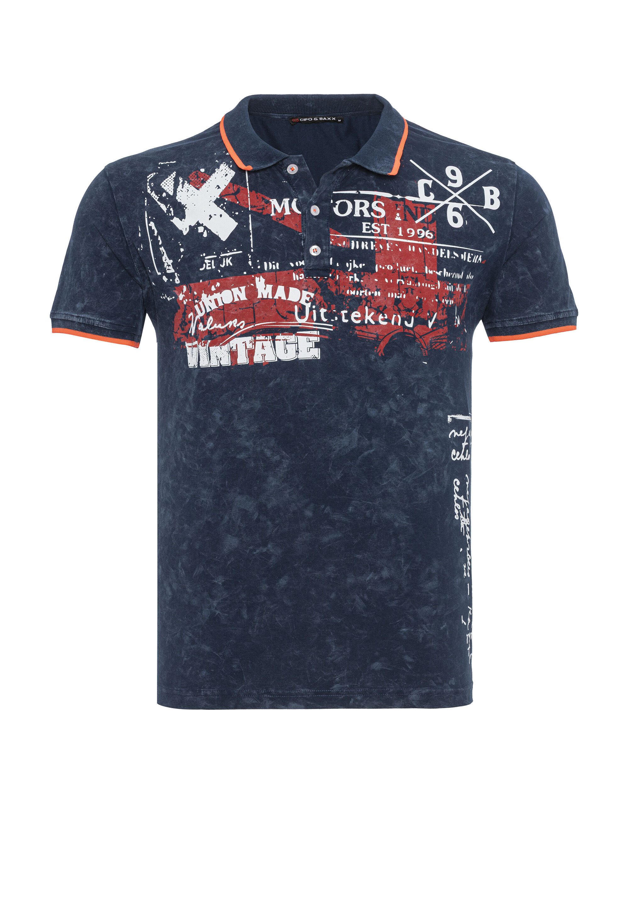 Cipo & Baxx T-Shirt CT795 der coole Print