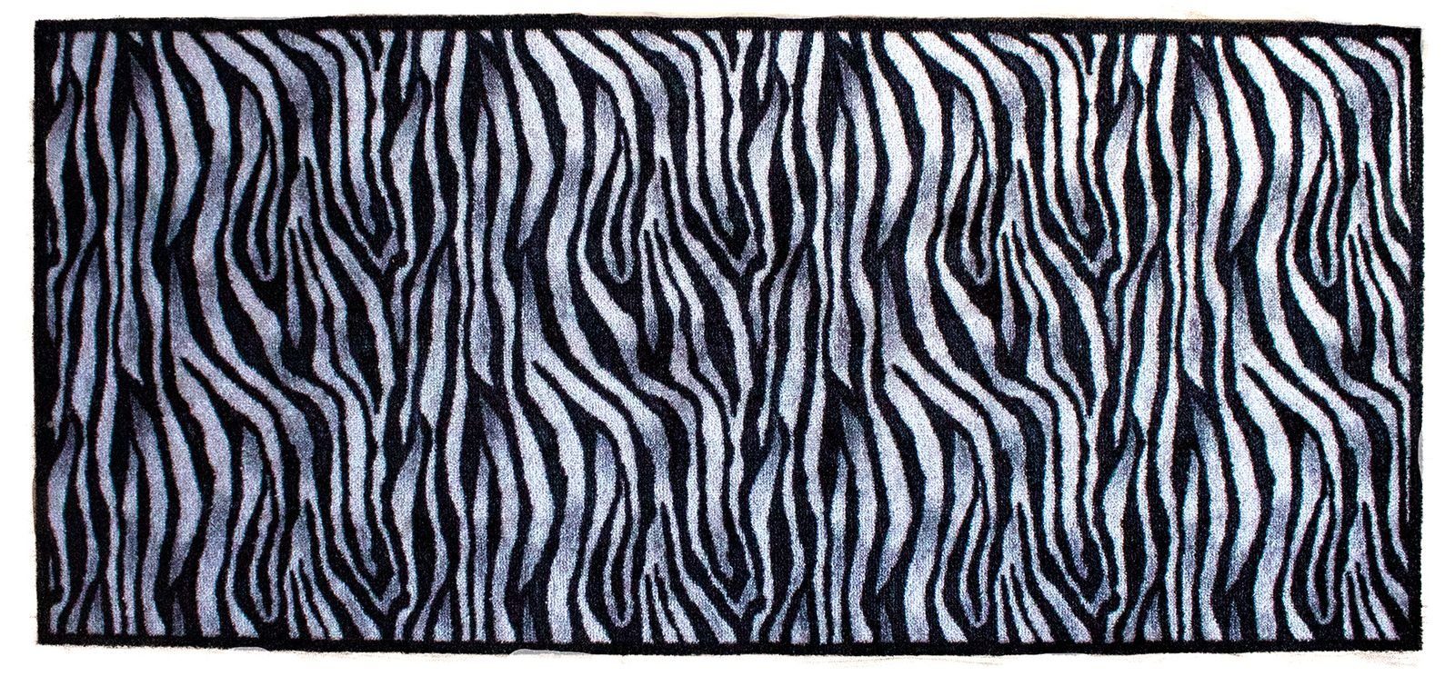 Küchenläufer Läufer Zebra Muster 150 x 067cm, Mr. Ghorbani, Rechteckig, Höhe: 8 mm | Kurzflor-Läufer