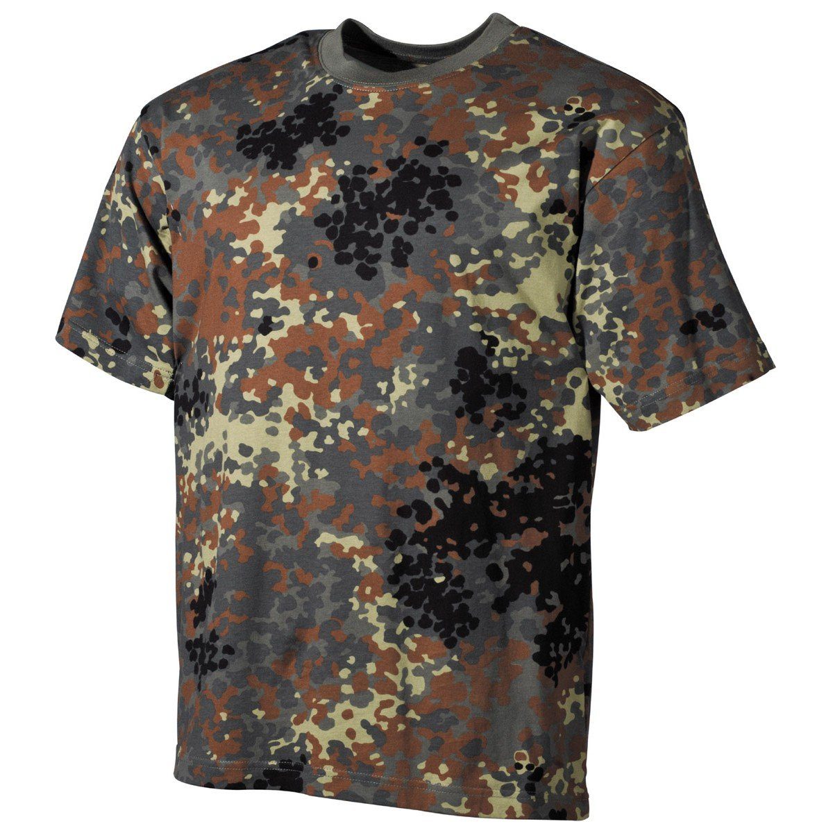 MFH T-Shirt Outdoor T-Shirt, halbarm, flecktarn, 170 g/m² XXXL