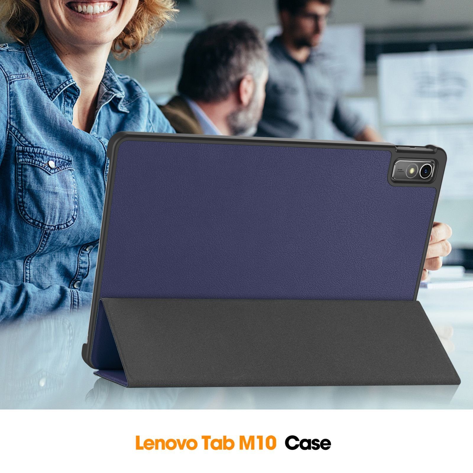 Lobwerk Tablet-Hülle Schutzhülle für Lenovo Tab M10 5G TB-360ZU 2023 10.6 Zoll, Wake & Sleep Funktion, Sturzdämpfung, Aufstellfunktion