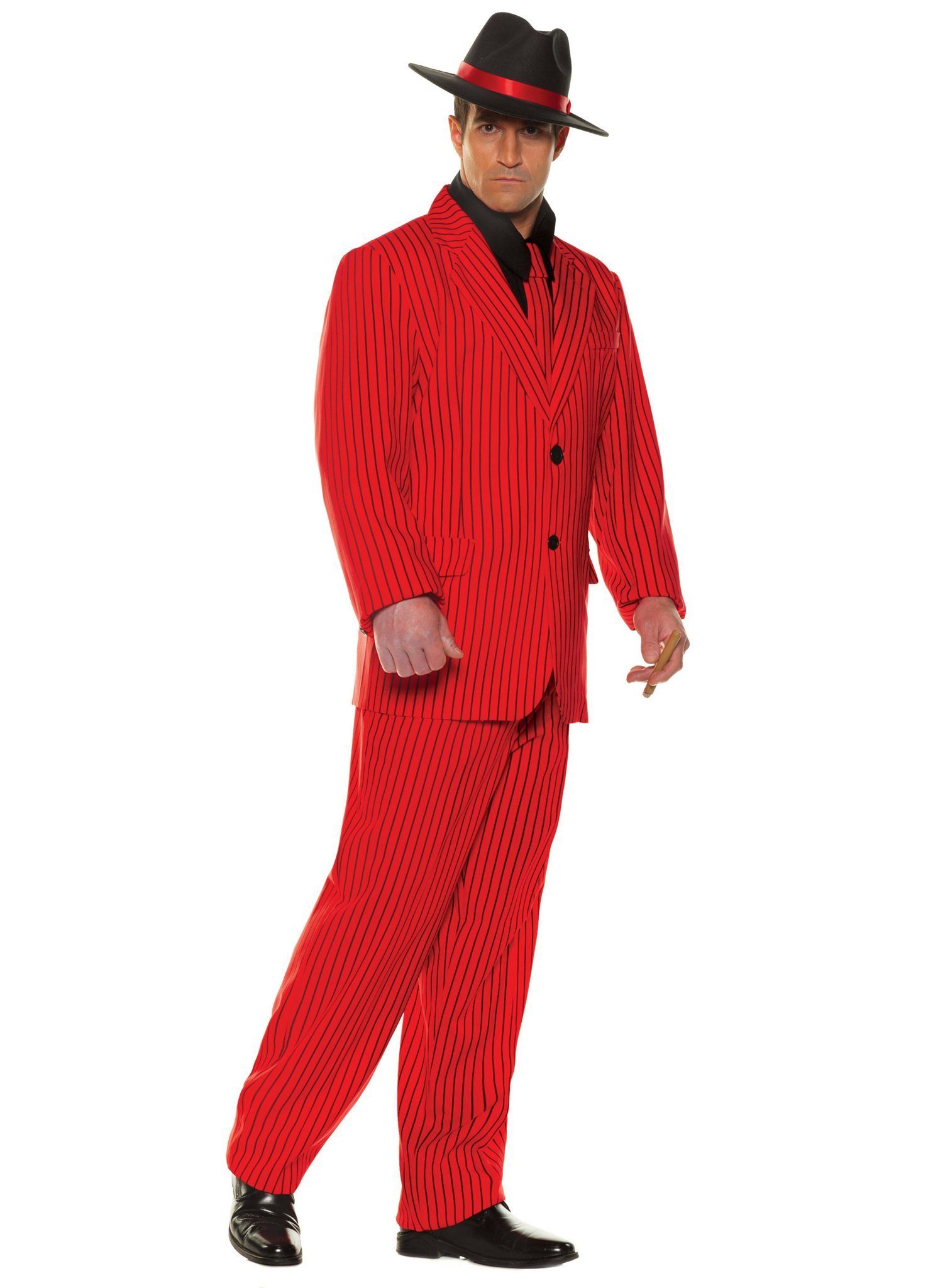 Underwraps Kostüm 20er Jahre Gangsterboss Kostüm - Karneval Anzug, Nadelstreifen-Anzug im Stil eines Mafioso