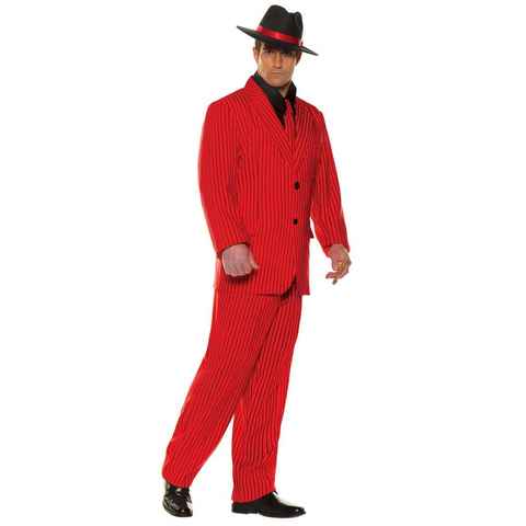 Underwraps Kostüm 20er Jahre Gangsterboss Kostüm, Nadelstreifen-Anzug im Stil eines Mafioso