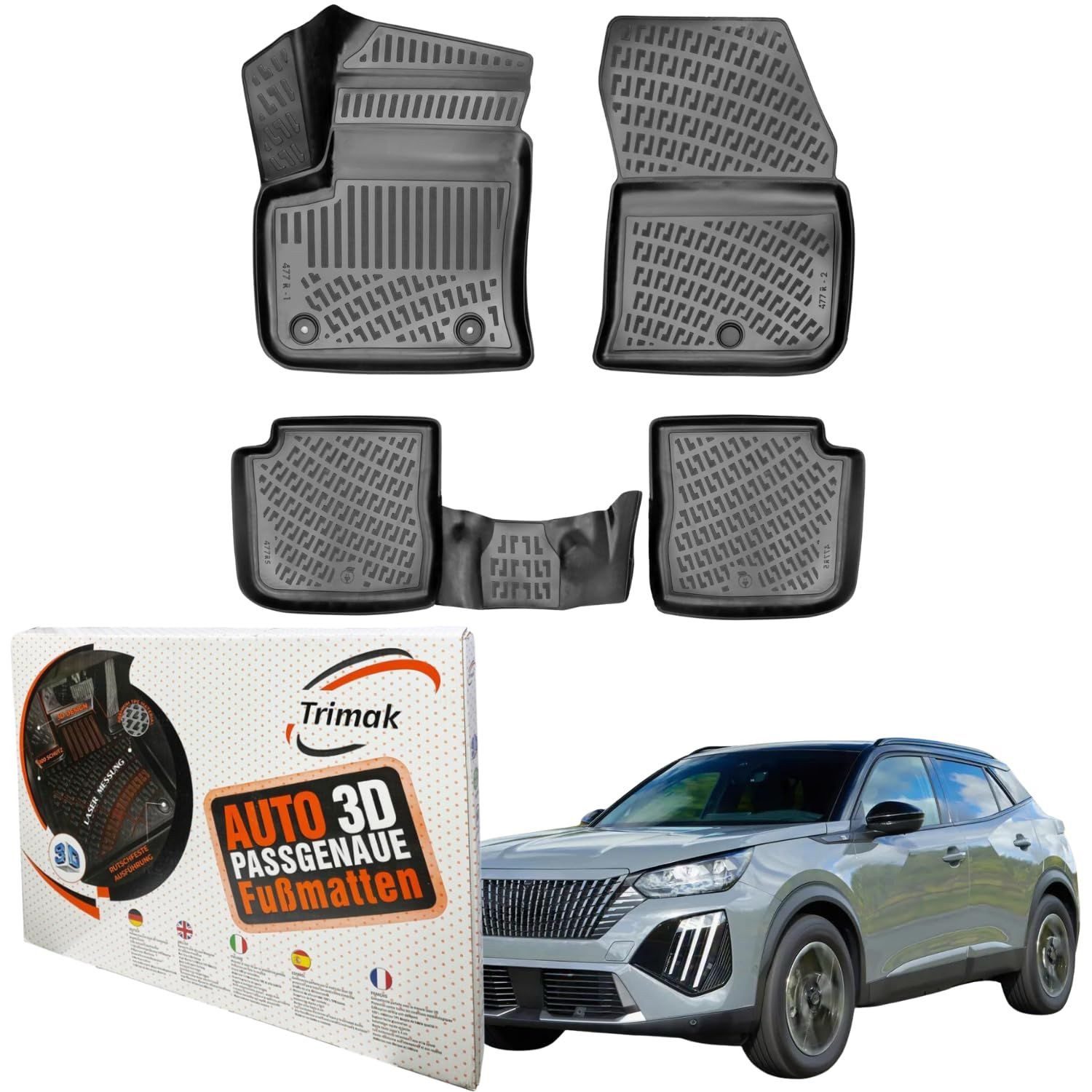 Passform-Fußmatten Oder Kofferraumwanne Oder Set für Peugeot 2008