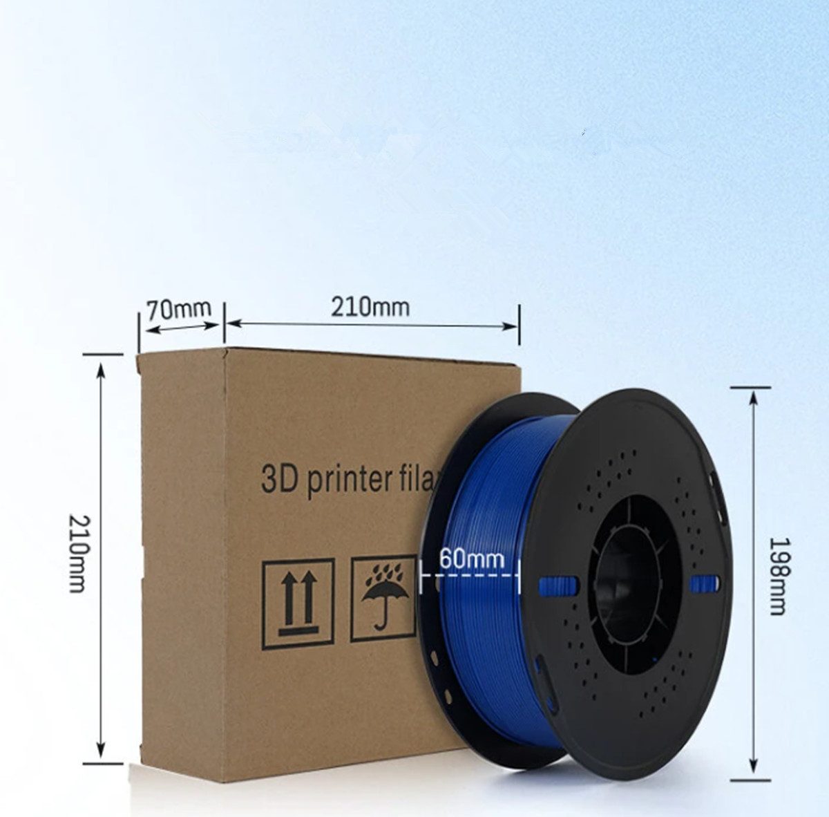 KINGROON Filament 3D Drucker PETG Filament 1,75mm 5KG Set 5 Farben, Hohe Maßgenauigkeit & Zähigkeit 3D-Druckmaterialien – Bild 5 von 5