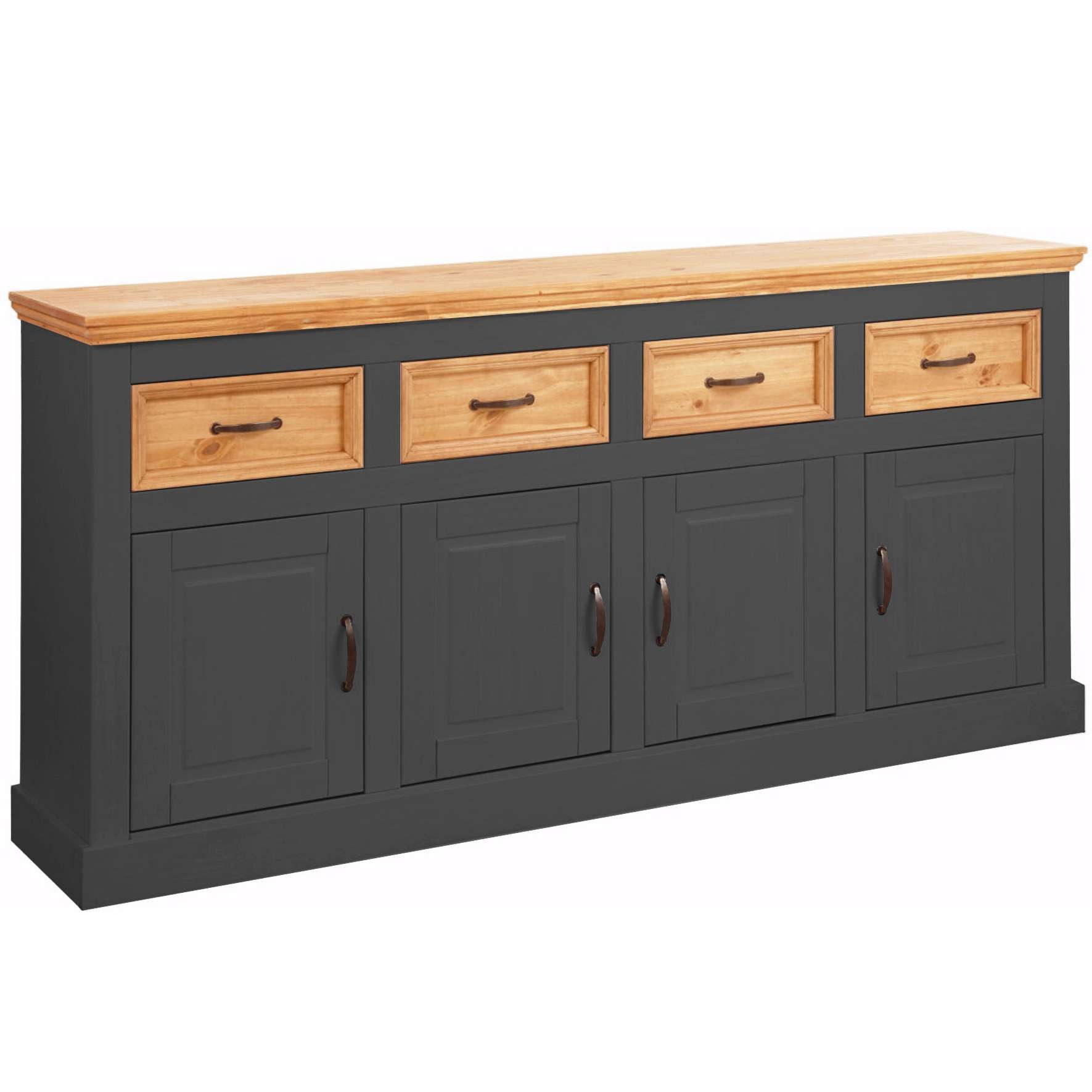 Home affaire Sideboard Selma, Kommode mit 4 Türen und 4 Schubkästen. Breite günstig online kaufen