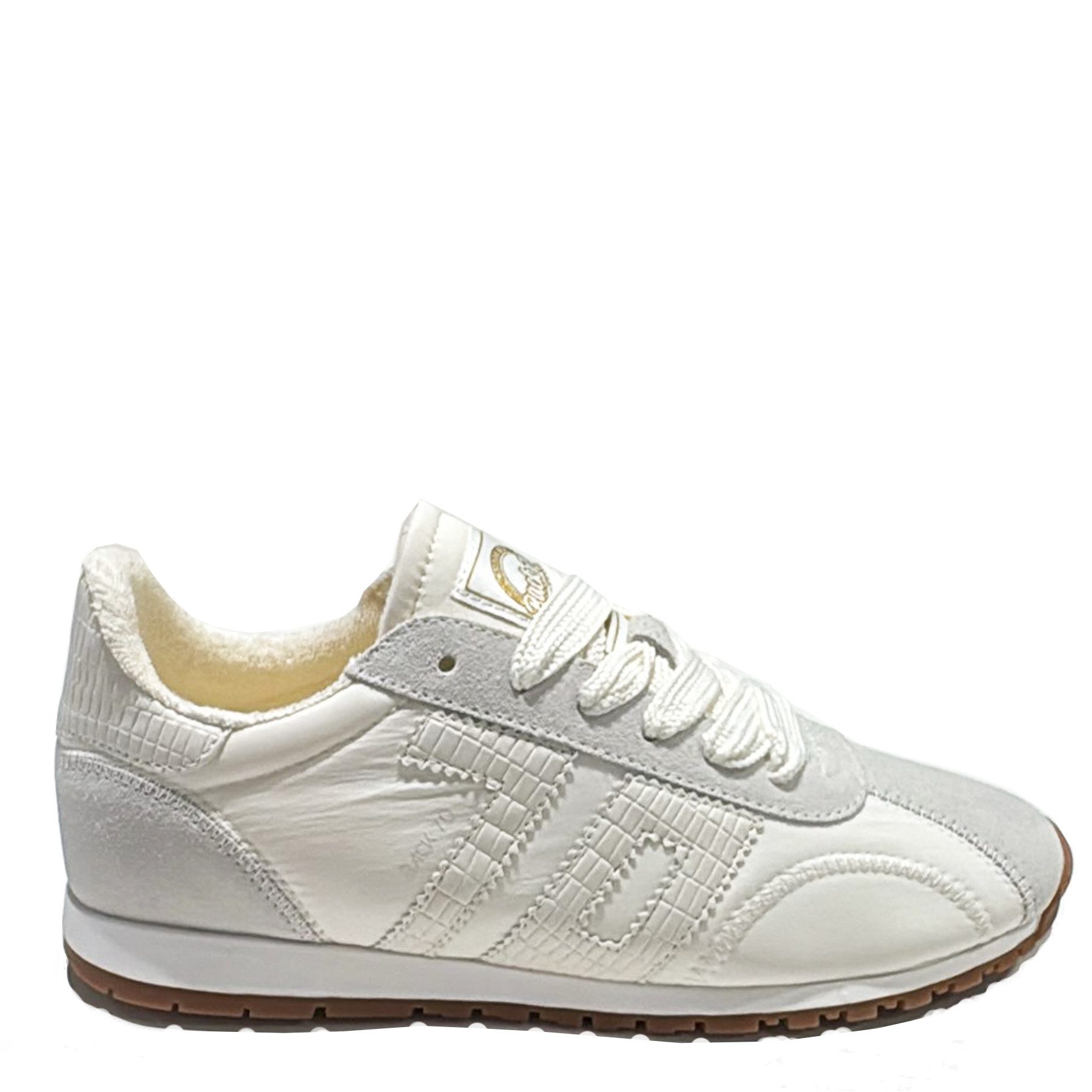 Back 70 Sneaker ASIAN aus Leder - Nylon White Sneaker