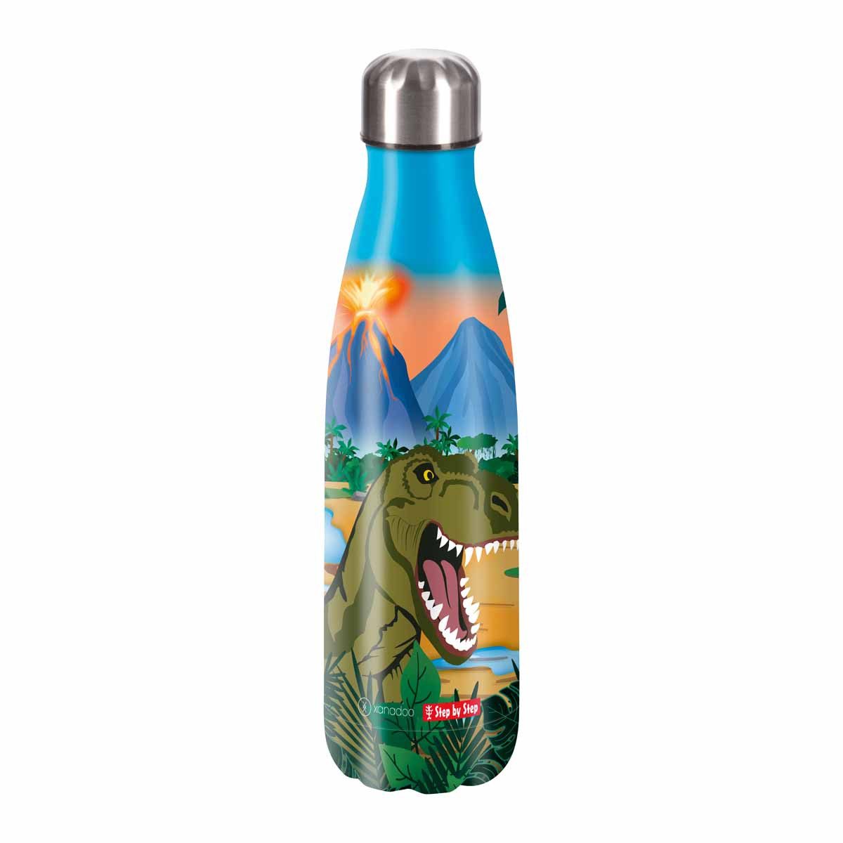 Schulranzen Edelstahl Trinkflasche 0,5 l Dino Torex