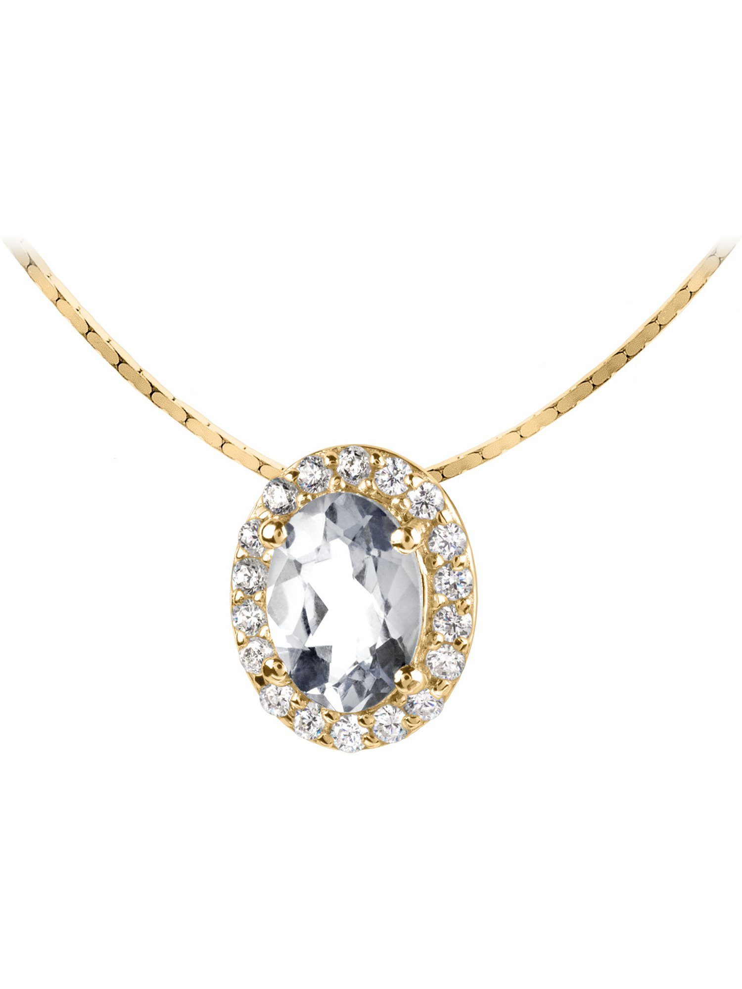 Jacques Lemans Collier Jacques Lemans Damen-Kette 925er Silber 1 Zirkonia