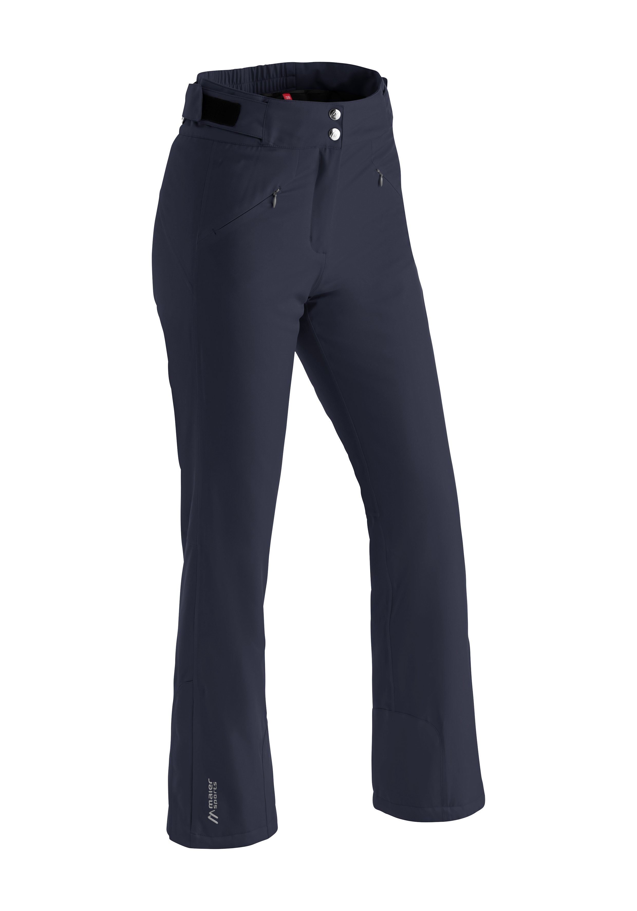 Maier Sports Skihose Allissia slim Femininer Schnitt, wasserdicht, Dehnbund dunkelblau