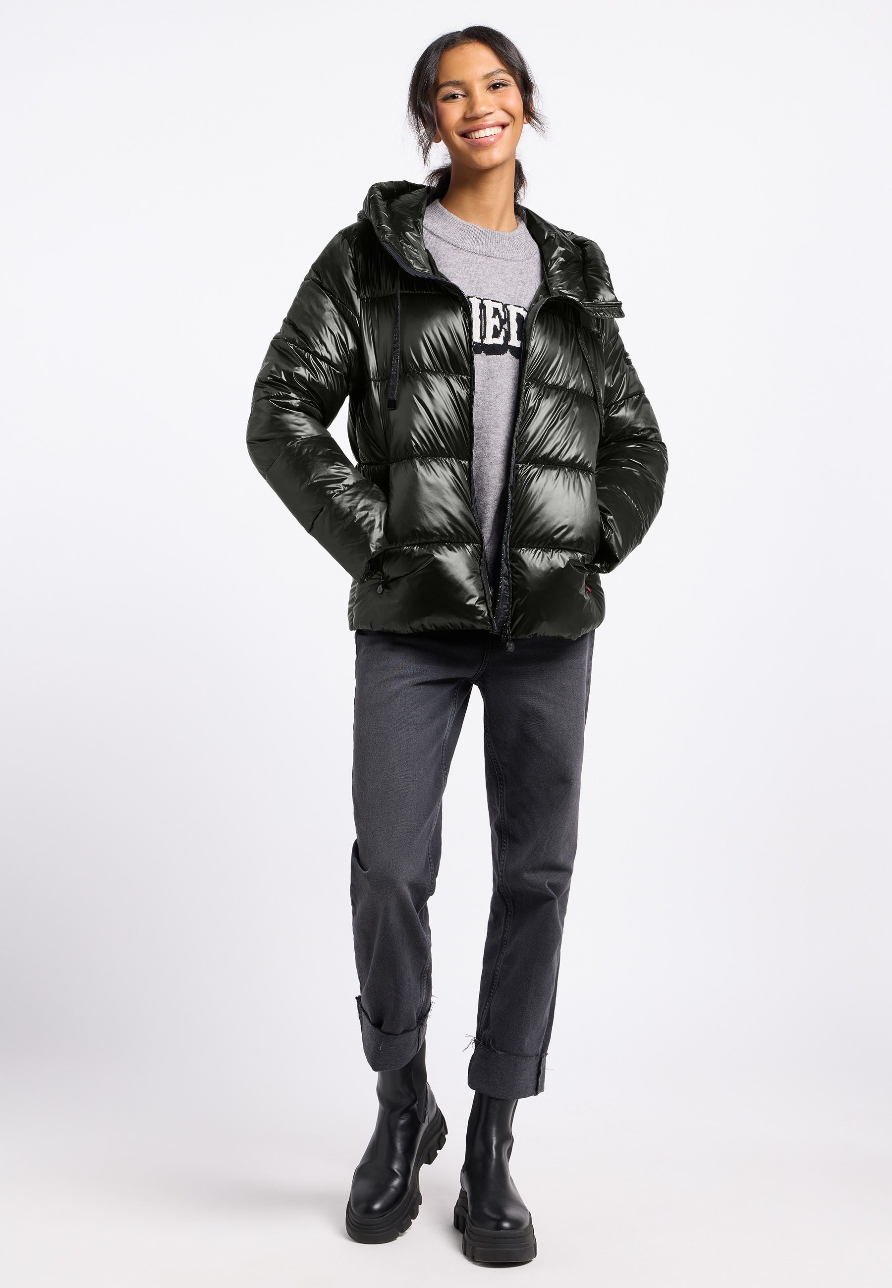 Frieda & Freddies Winterjacke Frieda & Freddies Steppjacke mit Kapuze – Bild 3 von 5
