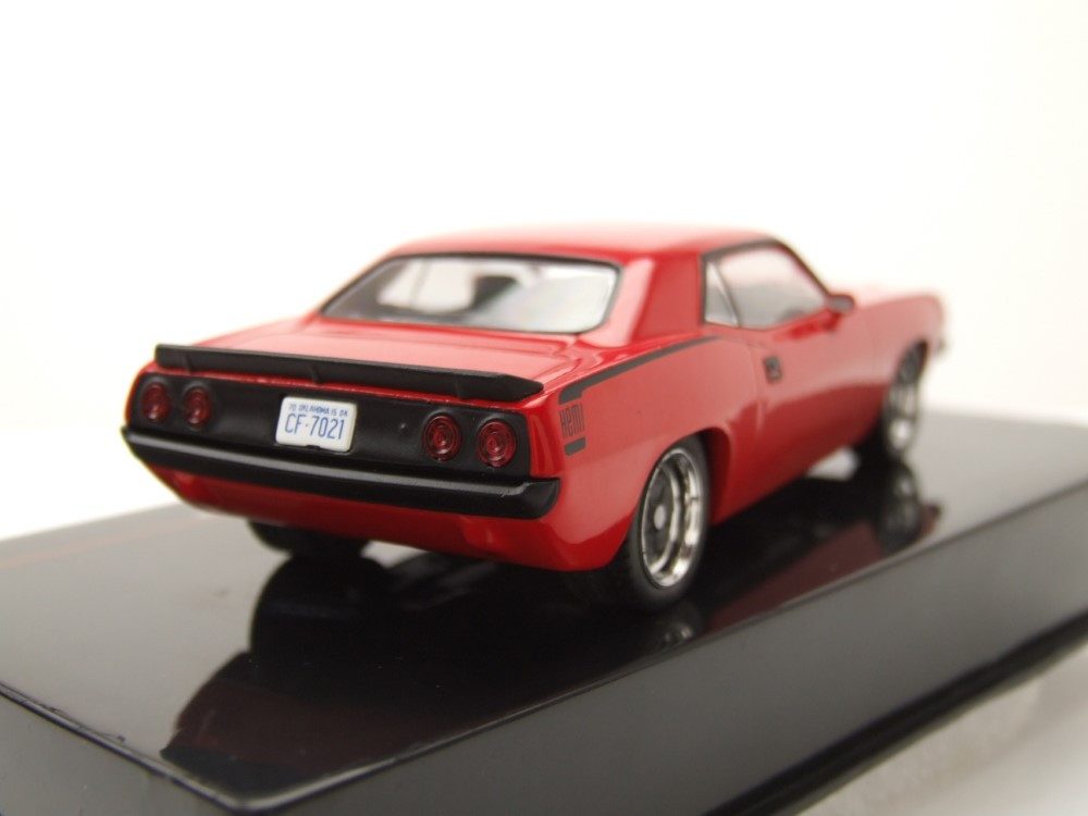 ixo Models Modellauto Plymouth Barracuda 1970 rot, Maßstab 1:43