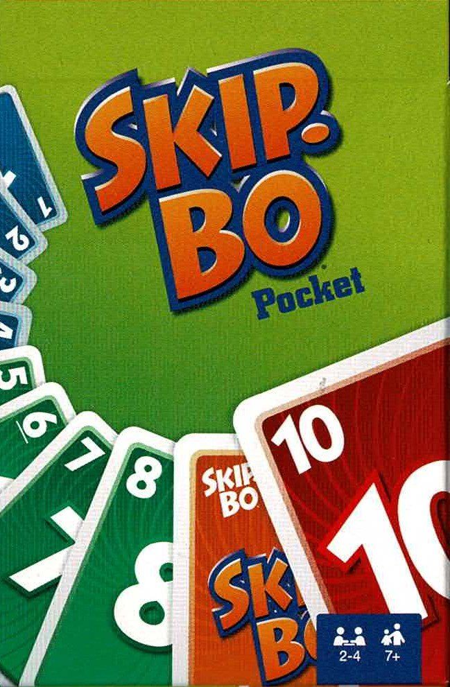 Skip-Bo Pocket Version für 2-4 Spieler ab 7 Jahren