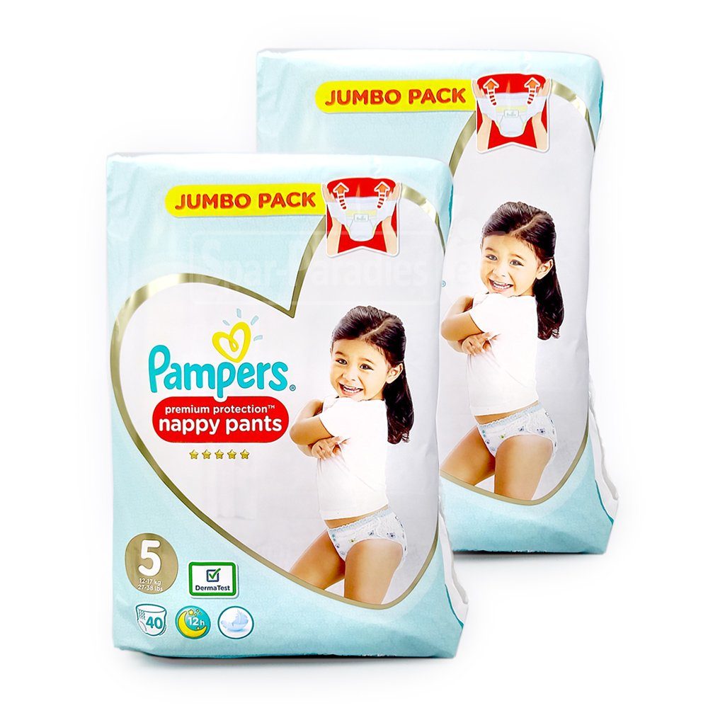 Pampers Windeln Pampers Premium Protection Pants Windeln Gr. 5, 40er Pack x 2