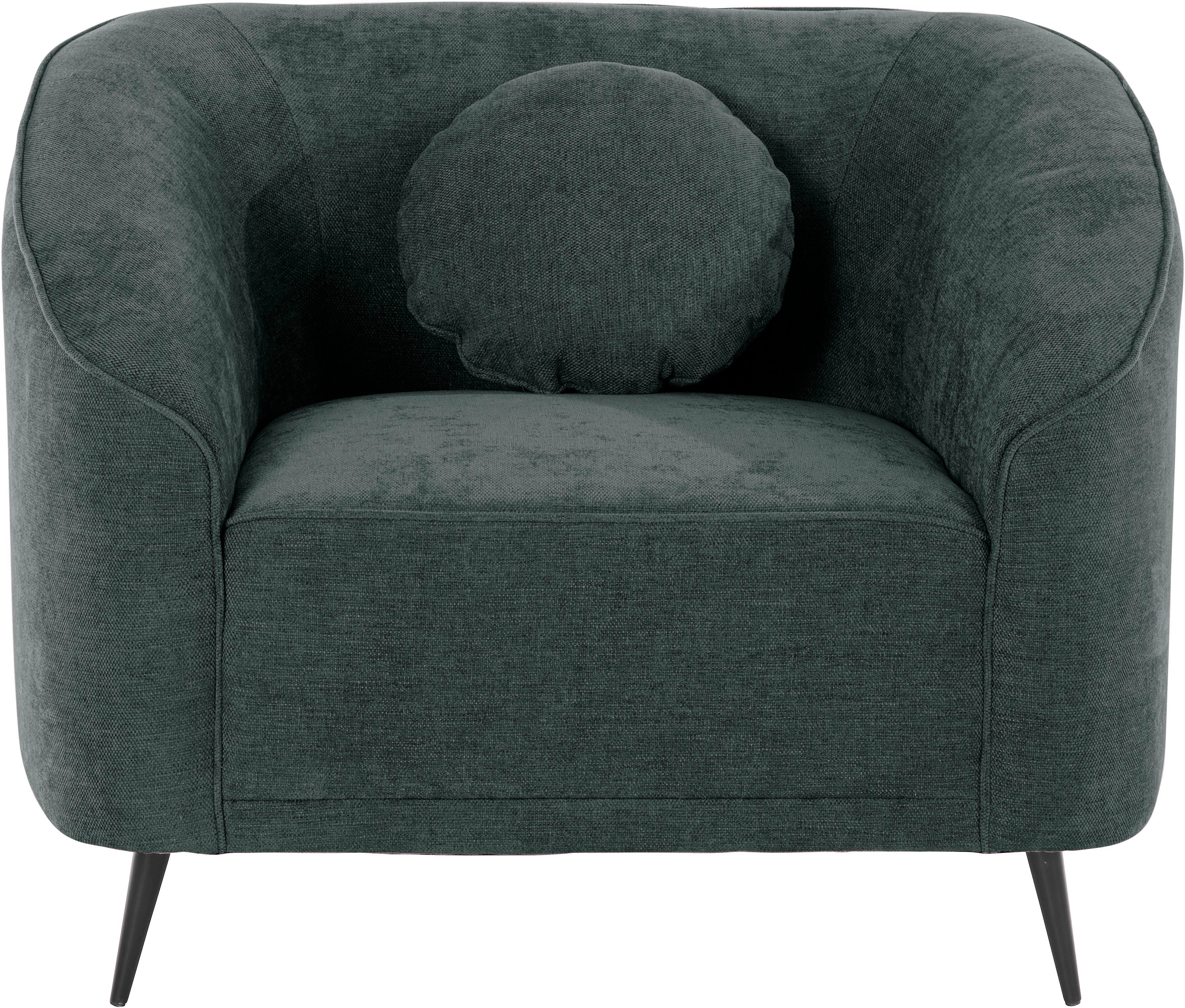 Home affaire Sessel Ashly, in 3 Bezugsvarianten, Bouclé, Samtoptik und Struktur weich.