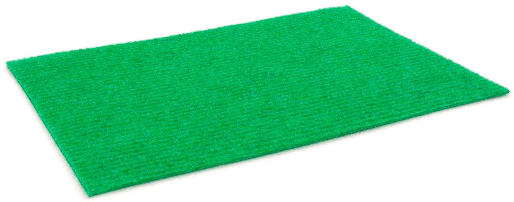 Nadelvliesteppich MALTA, Primaflor-Ideen in Textil, rechteckig, Höhe: 2,5 mm, strapazierfähig, Uni-Farben, Kurzflor Teppich, Nadelvlies grün