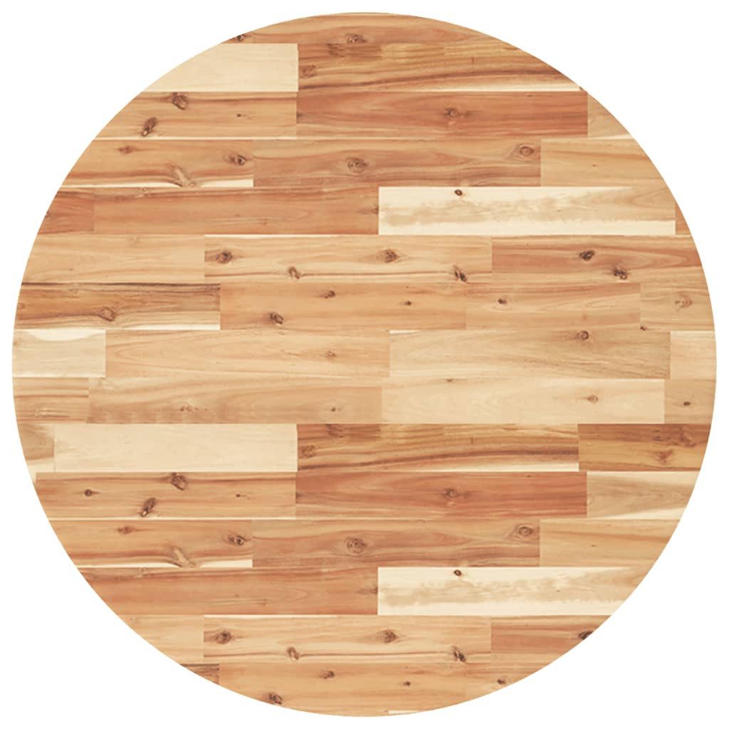 vidaXL Tischplatte Tischplatte Rund Ø80x4 cm Massivholz (1 St)