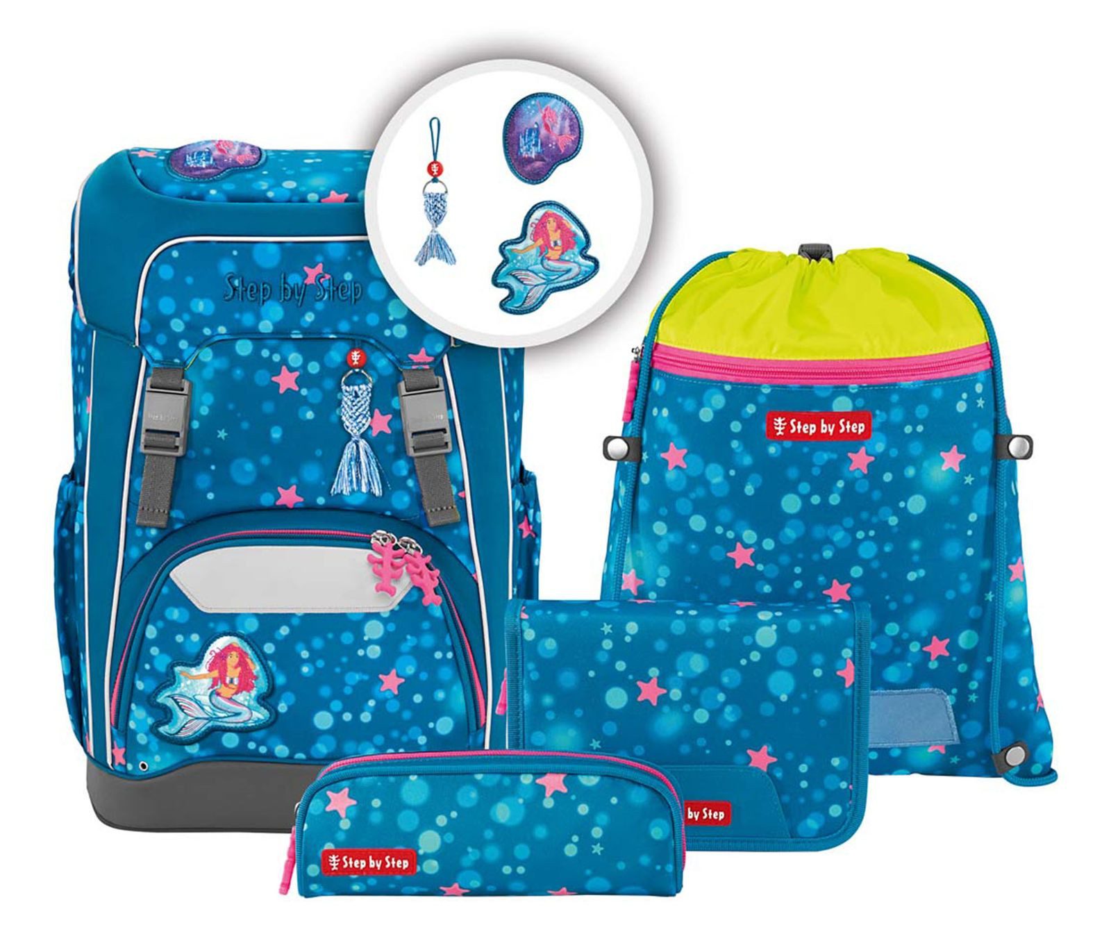 Step by Step Schulranzen Giant (Set, 4-tlg)