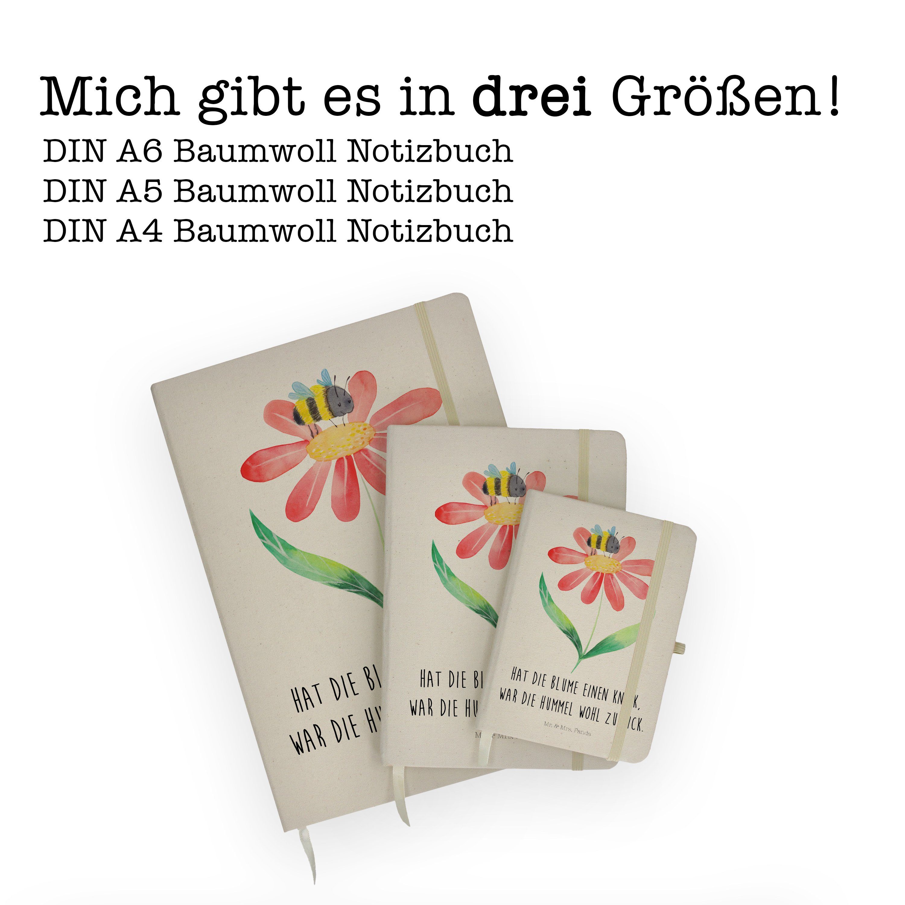 Mr. & Panda Mr. Geschenk, Mrs. Notizbuch Panda Transparent - Mrs. lustige & - Skizzenbuch, Blume Hummel Sprüche