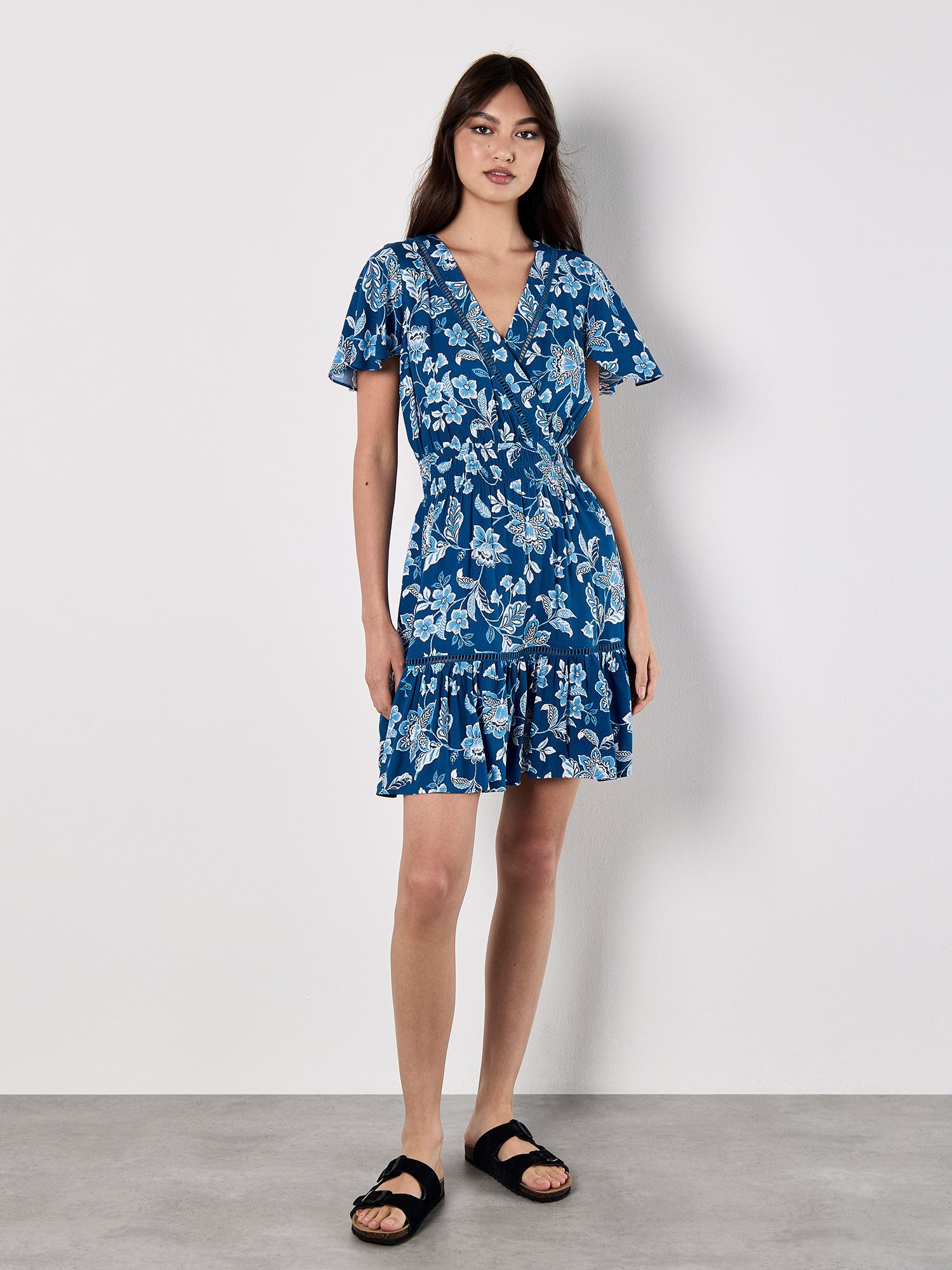 Druckkleid Sarasa Wickel-Minikleid