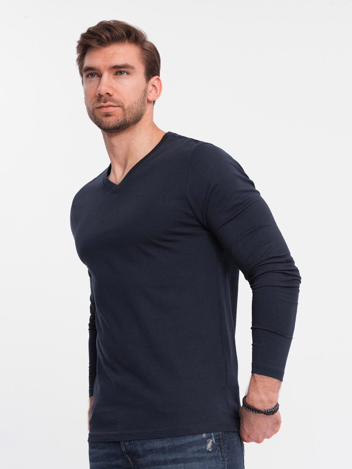 OMBRE Longsleeve Longsleeve für Herren mit V-Ausschnitt. günstig online kaufen